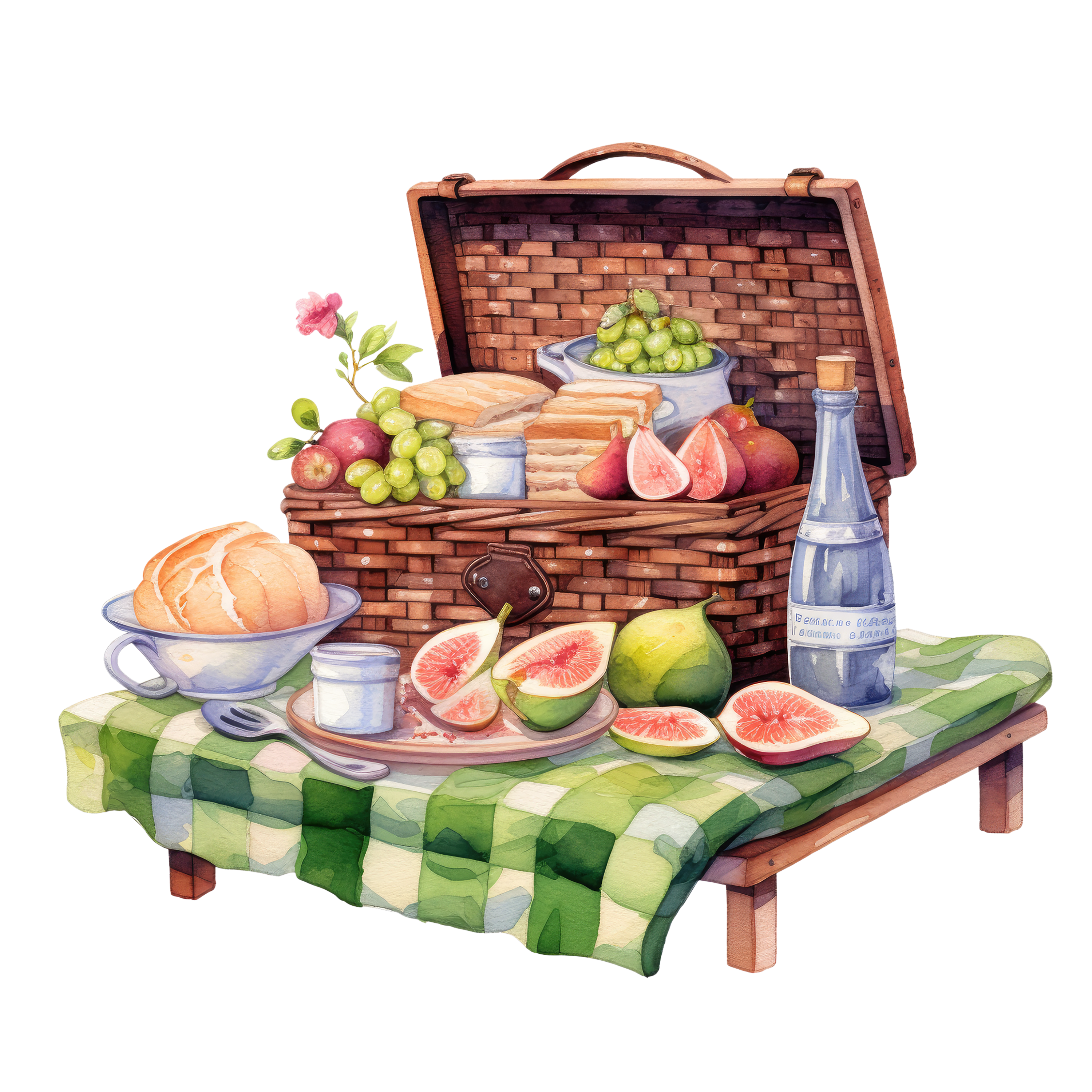 Spring Picnic Basket DTF Transfer