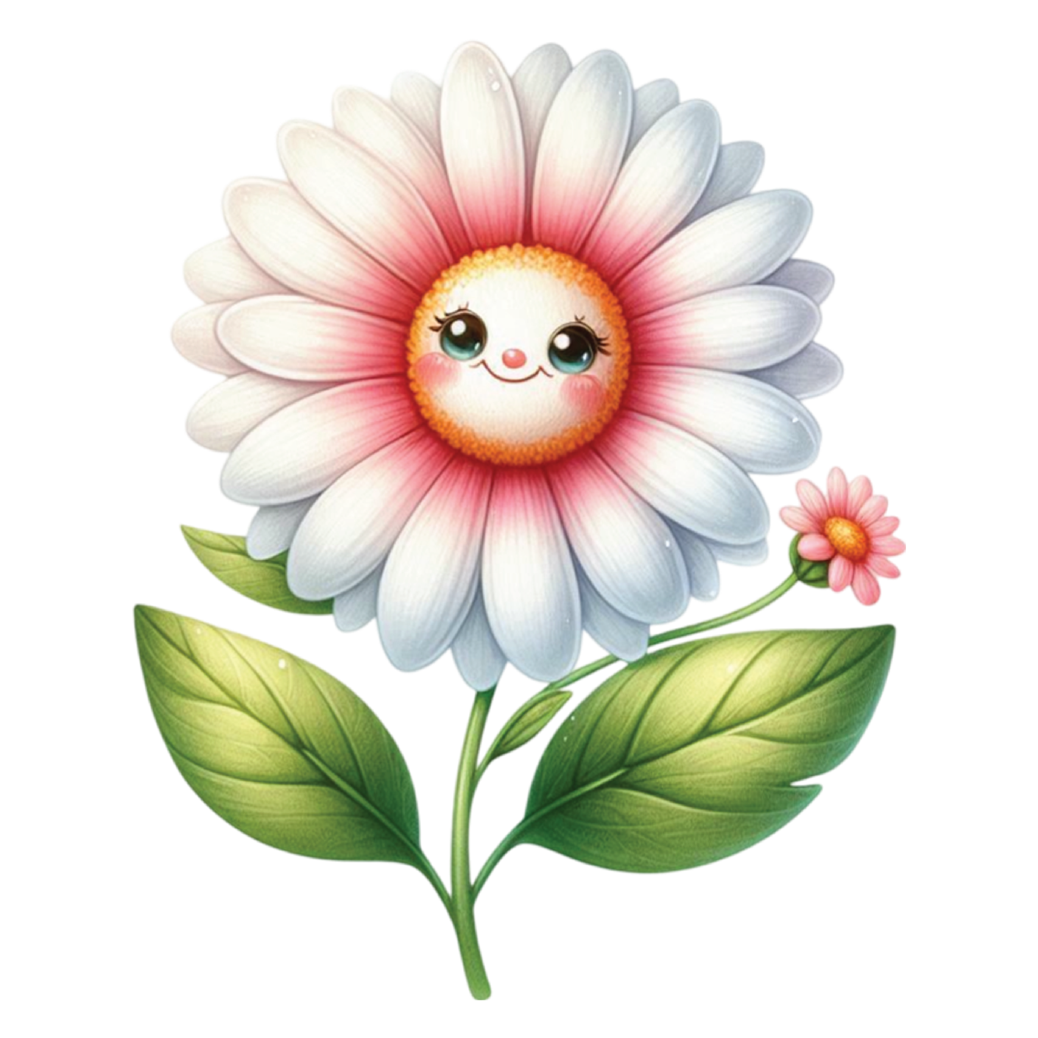 Cute Smiling Daisy Flower DTF Transfer
