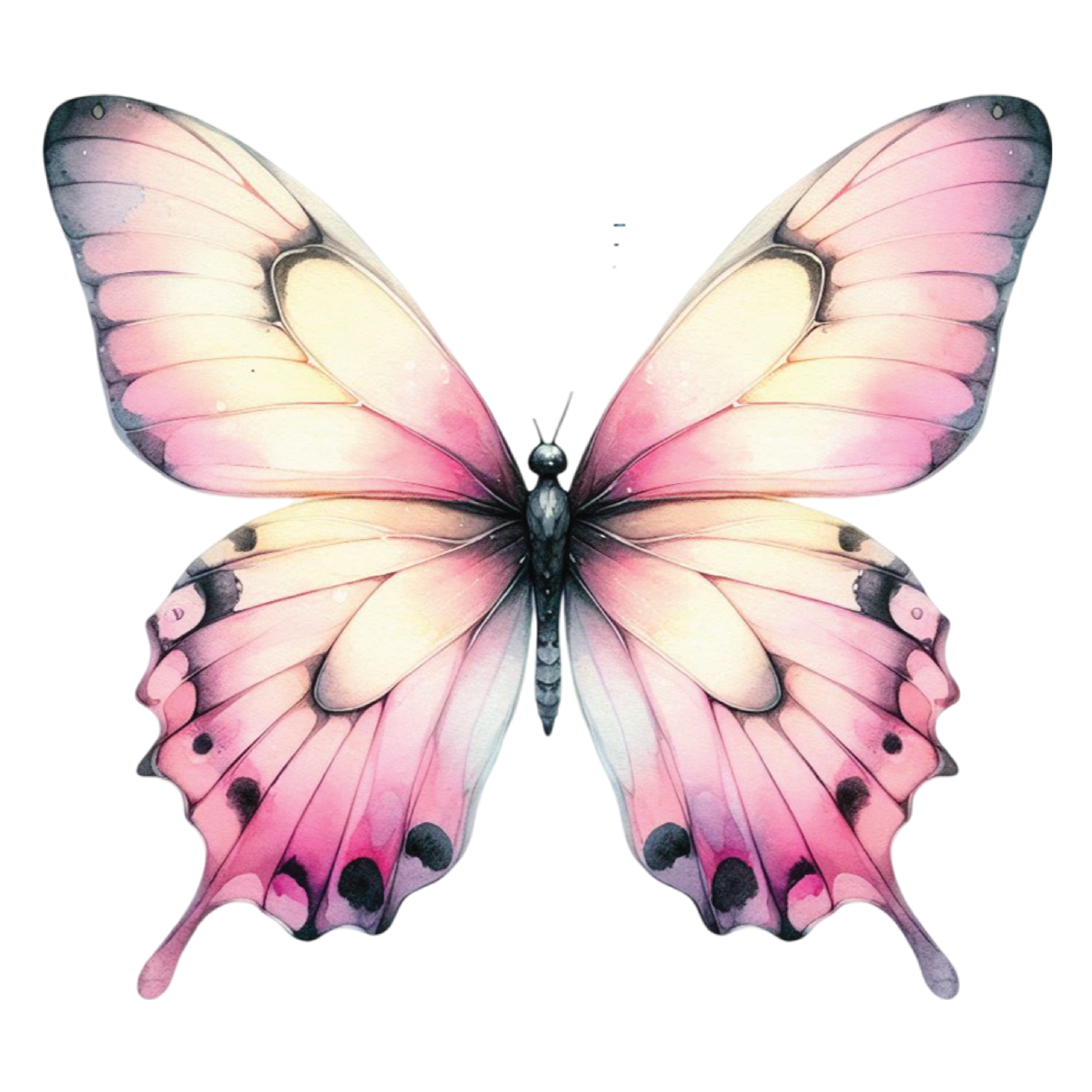 Pastel Pink Butterfly DTF Transfer