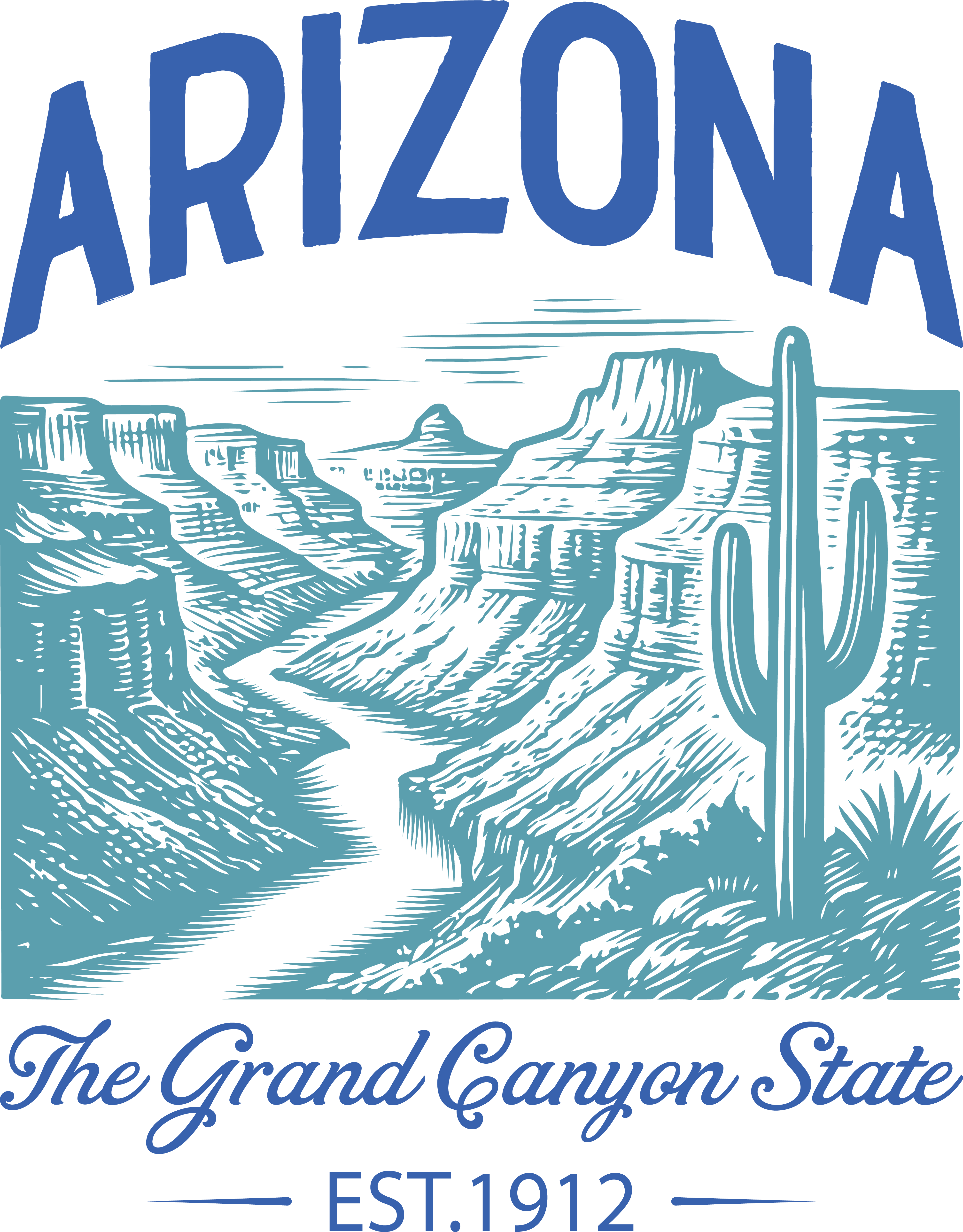 Arizona Grand Canyon Desert DTF Transfer