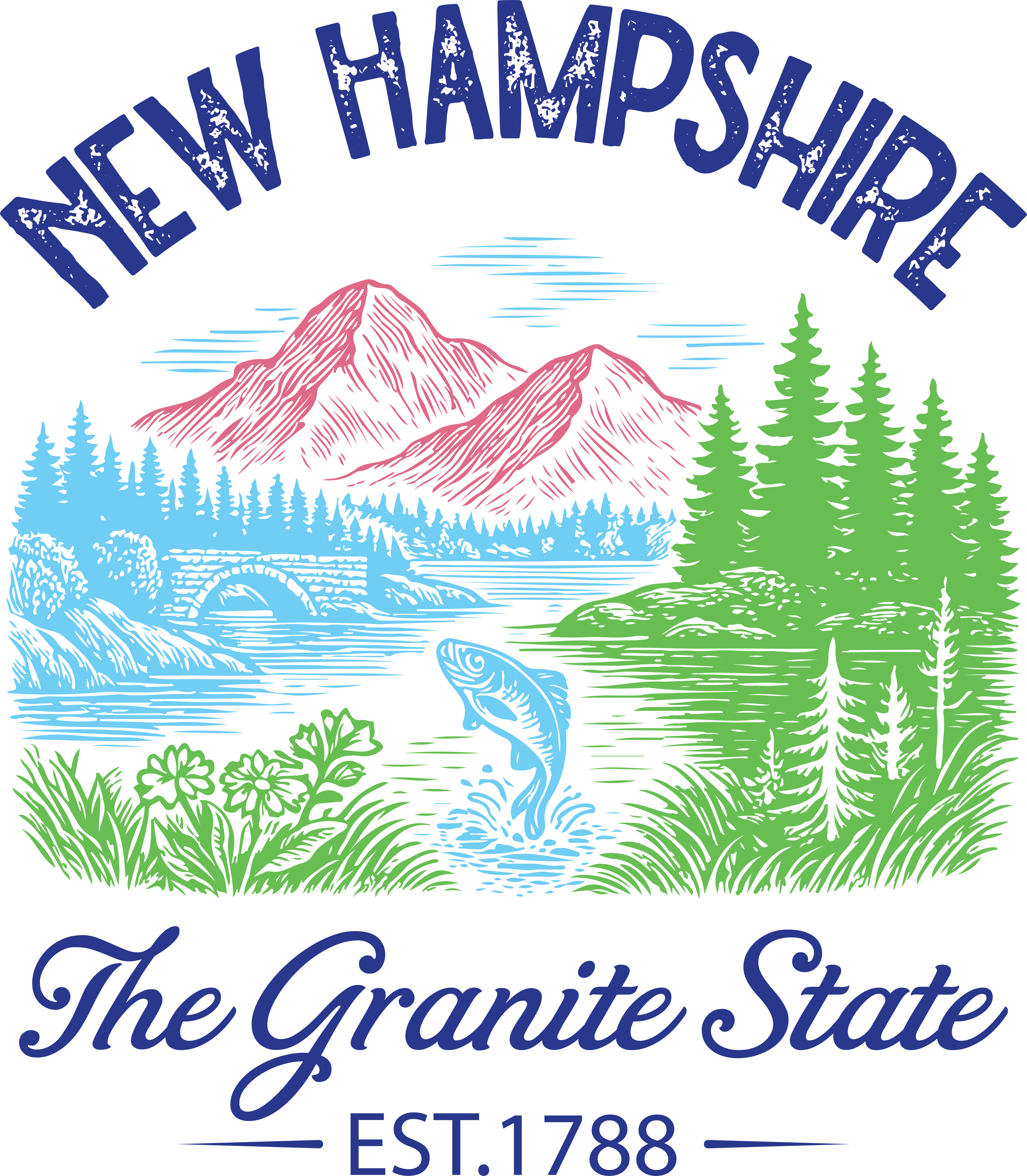 New Hampshire Mountain Wilderness DTF Transfer
