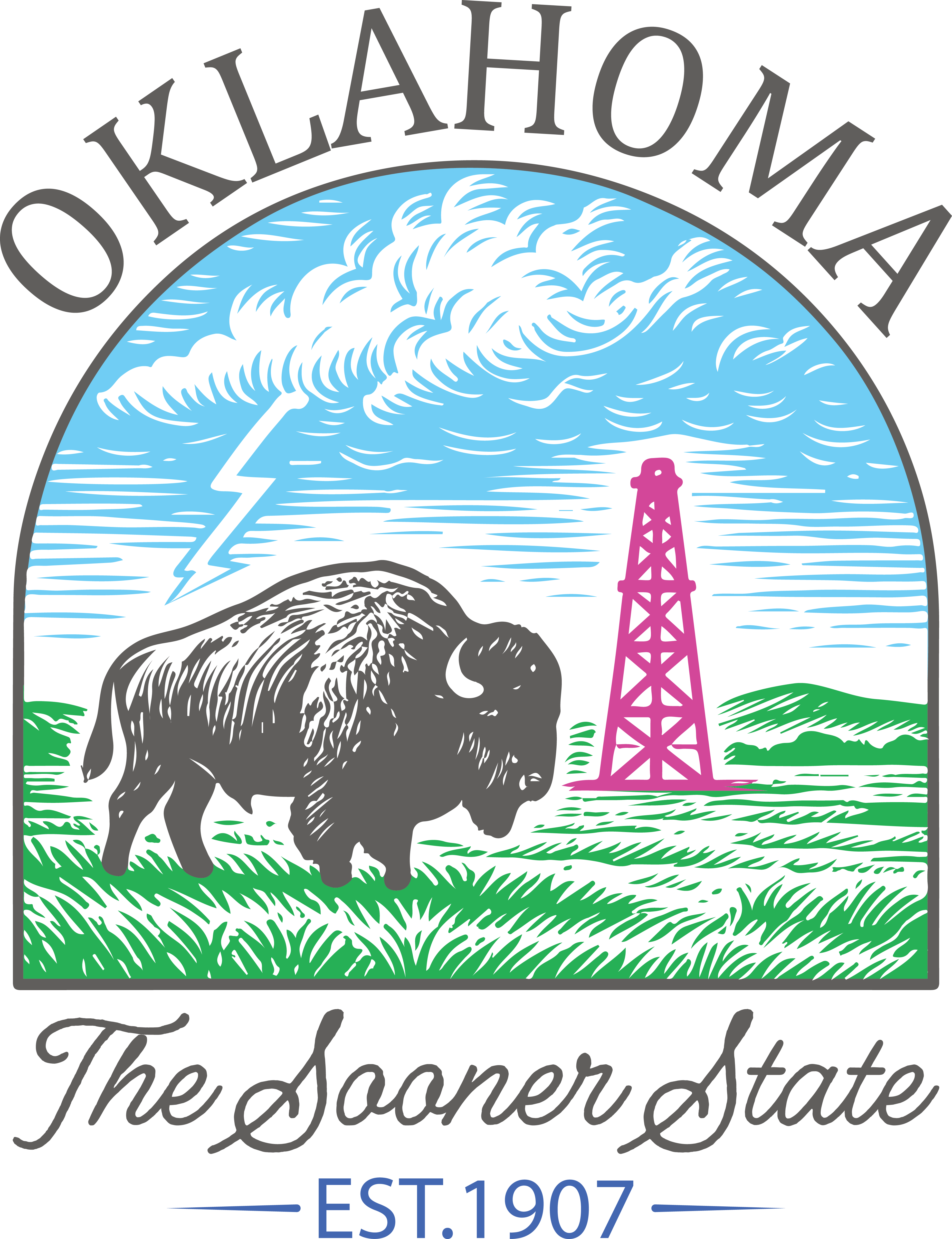 Oklahoma Sooner State Heritage DTF Transfer