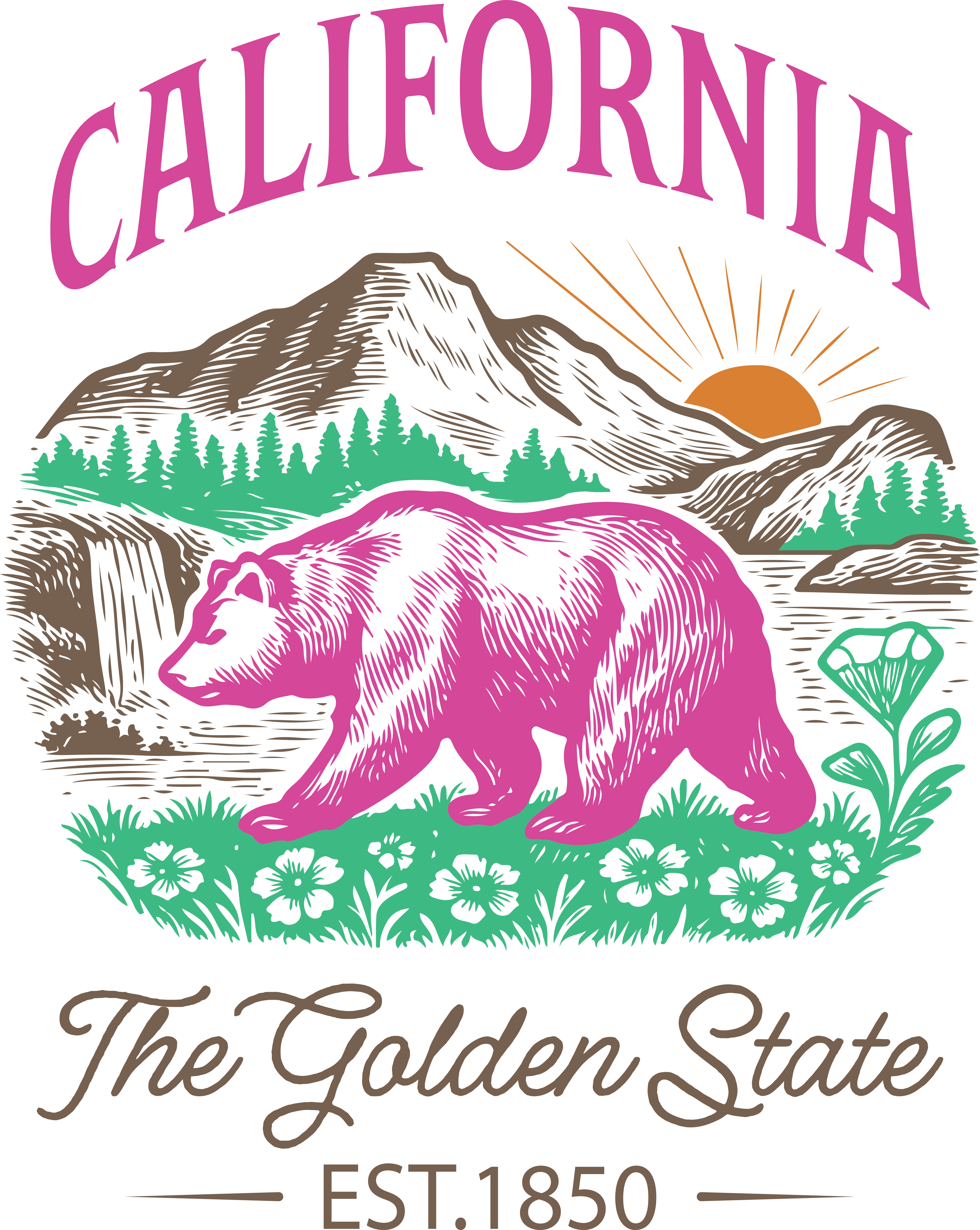 California Golden State Wilderness DTF Transfer