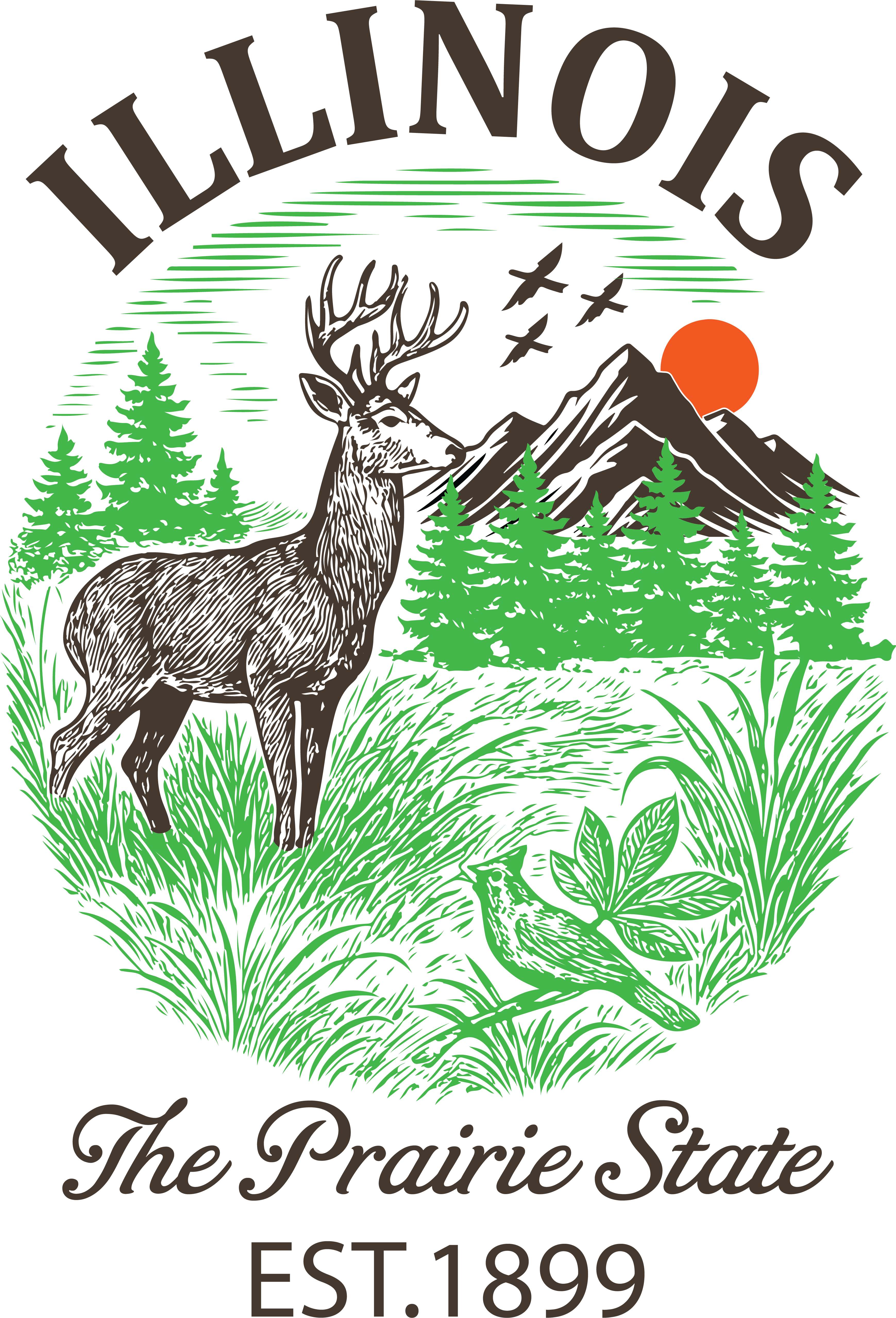 Illinois Prairie Wildlife DTF Transfer