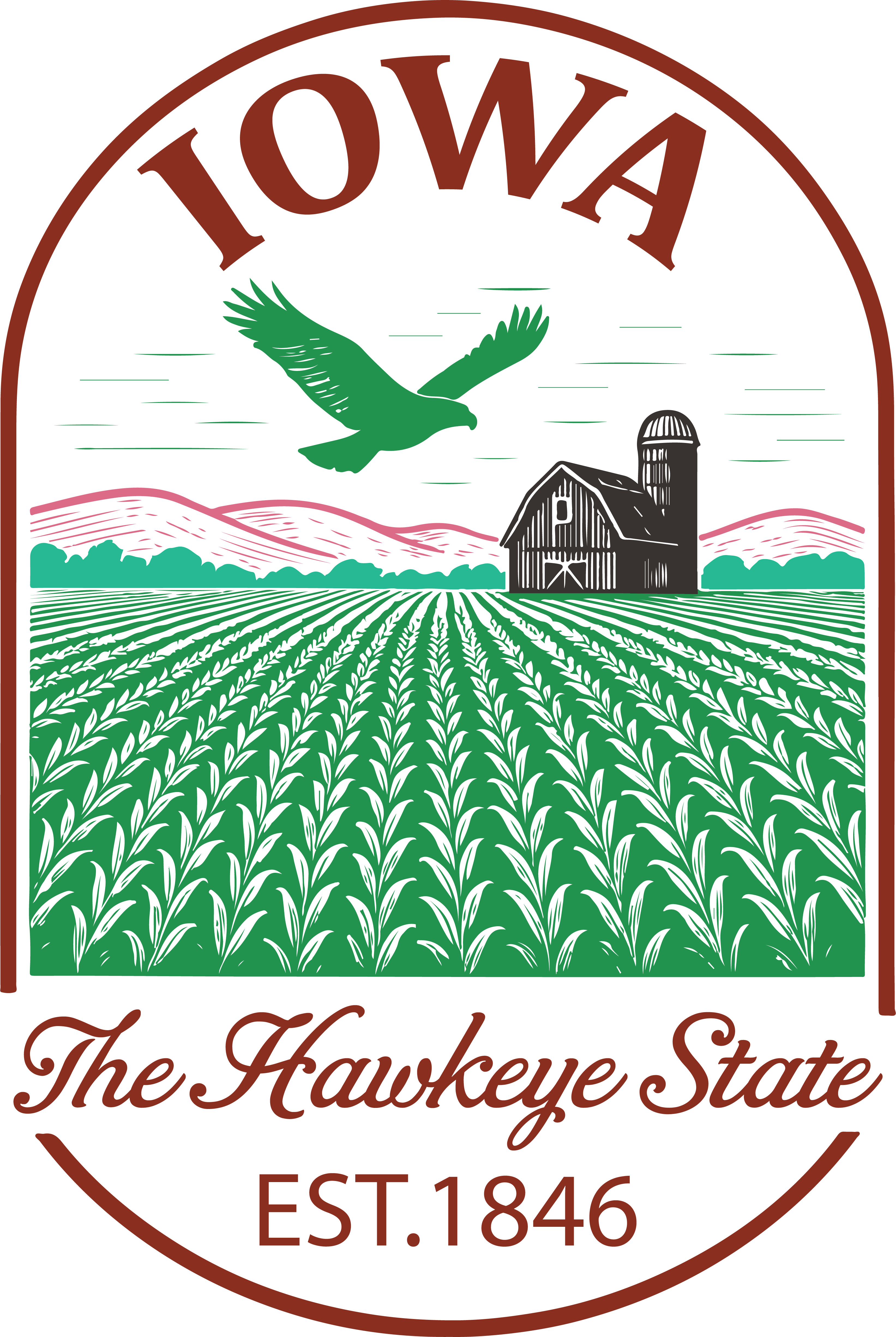 Iowa Farm Country DTF Transfer