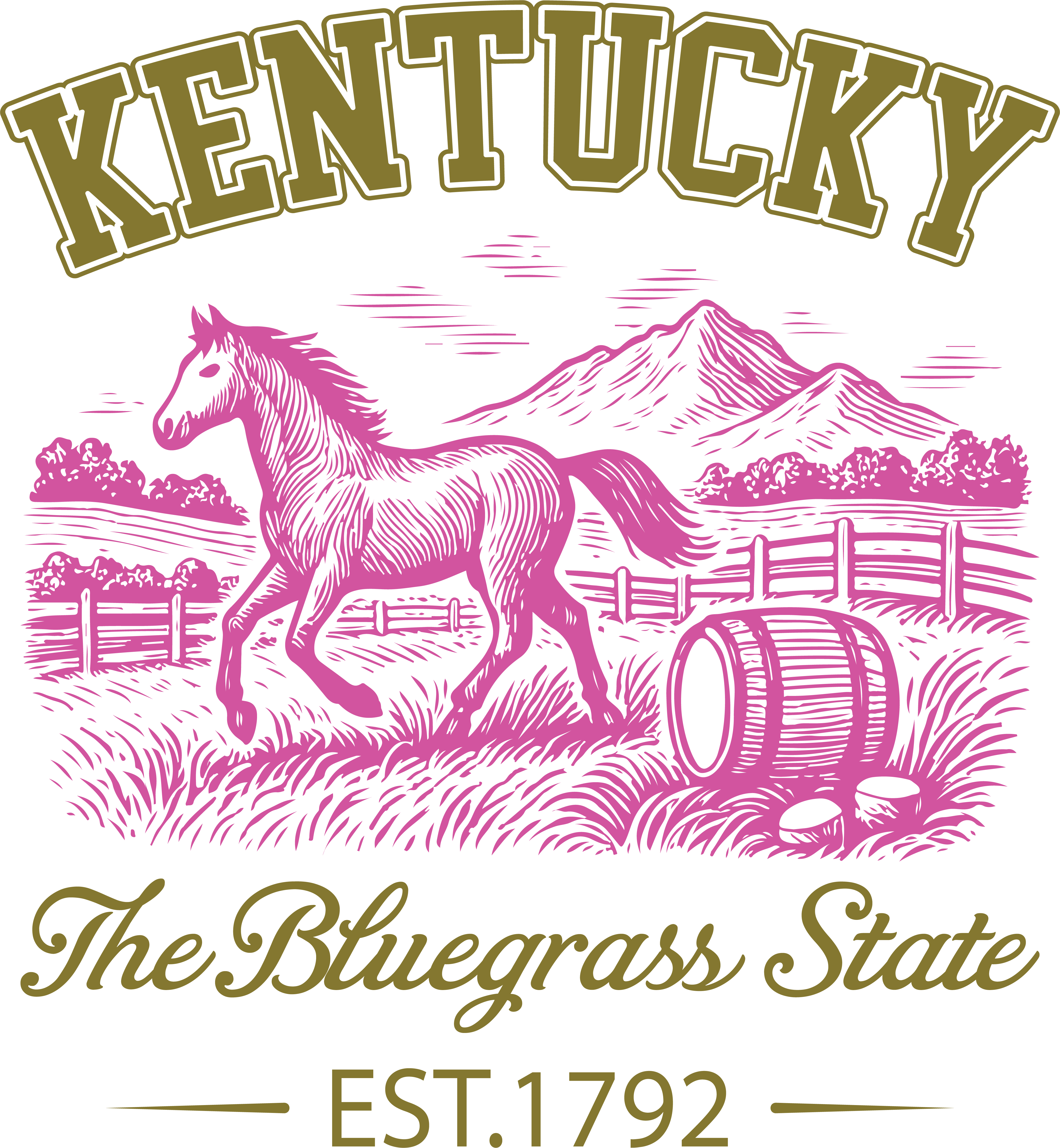 Kentucky Horse Country DTF Transfer