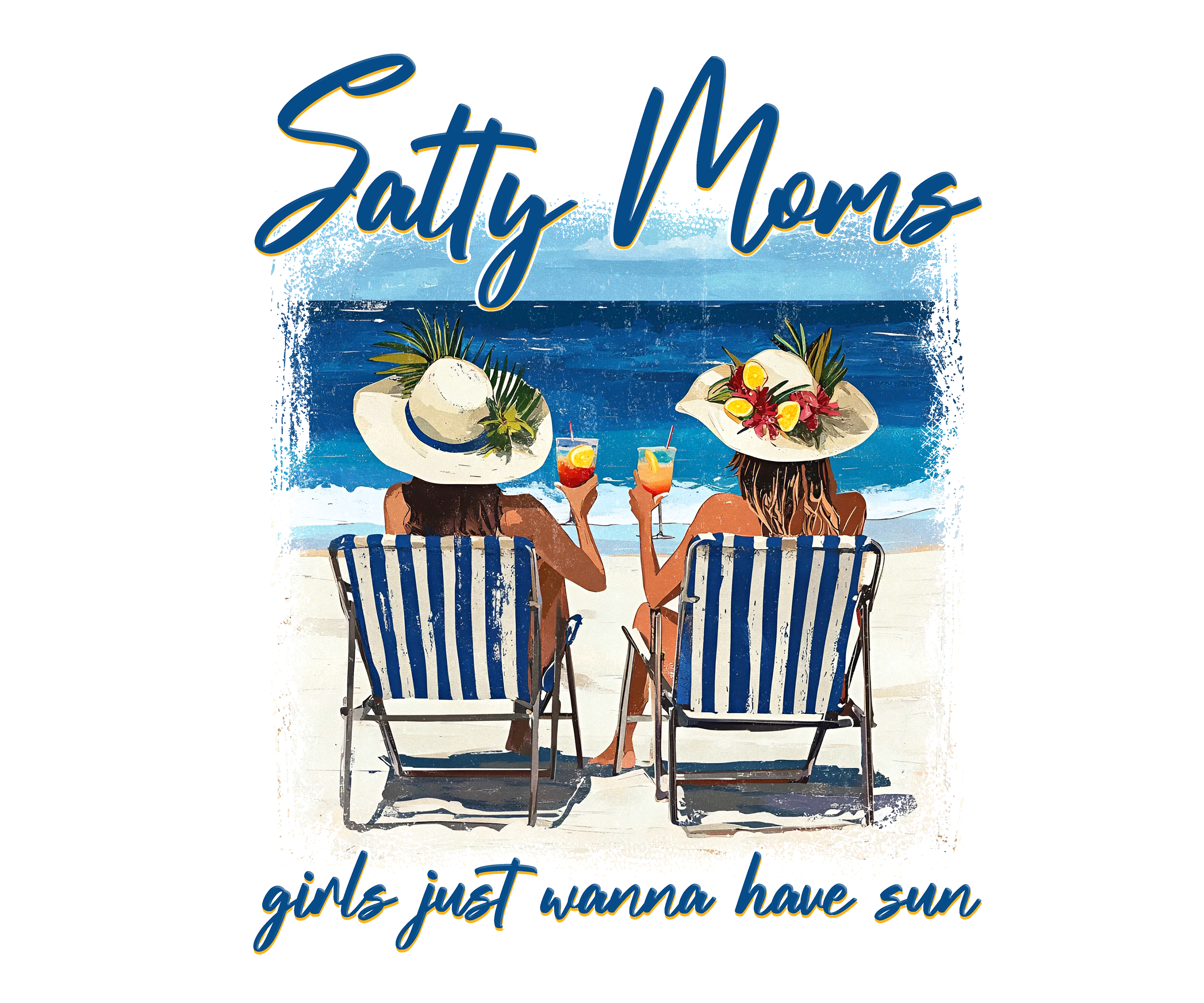 Salty Moms Beach Vacation DTF Transfer