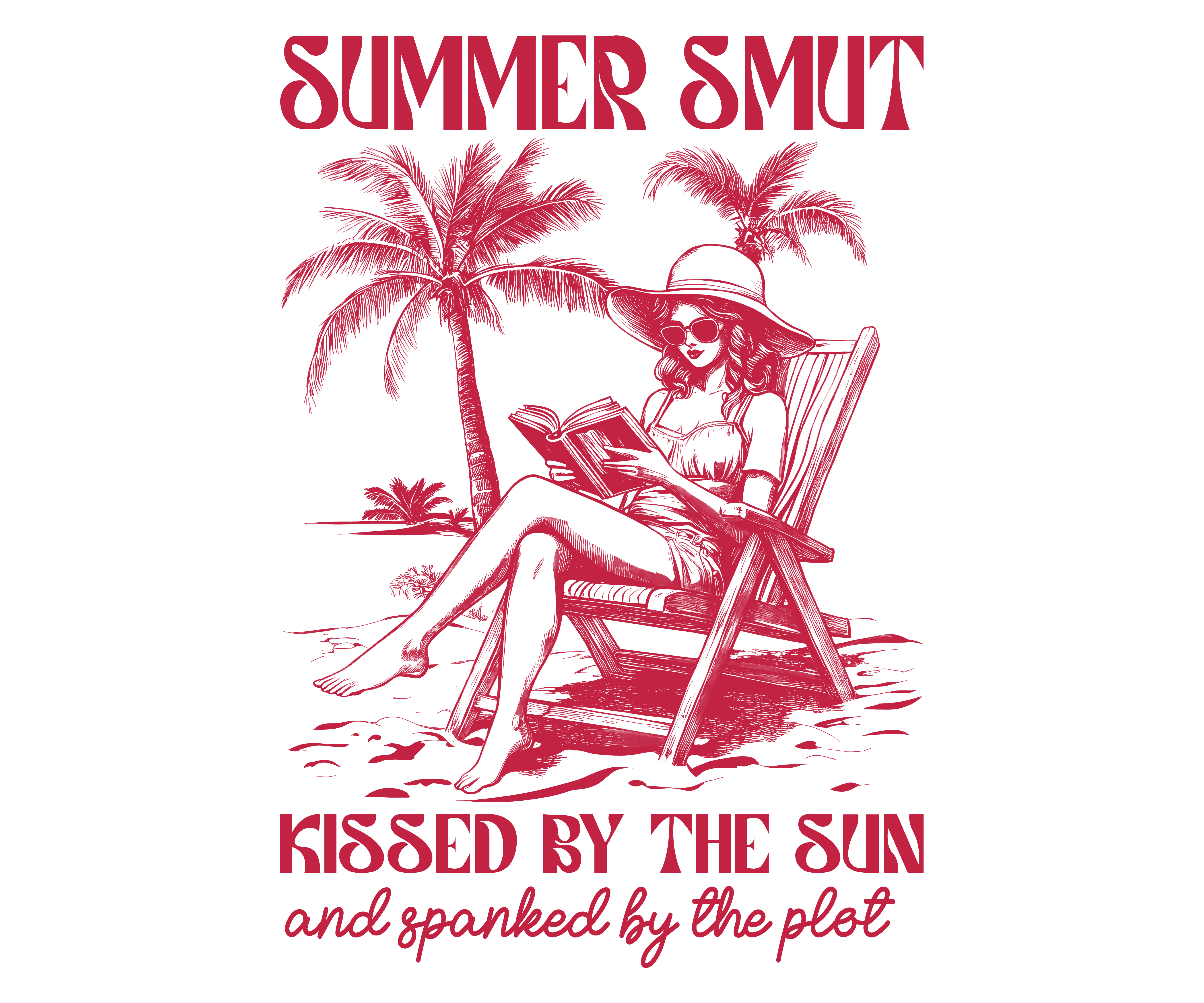 Summer Smut Beach Reading DTF Transfer