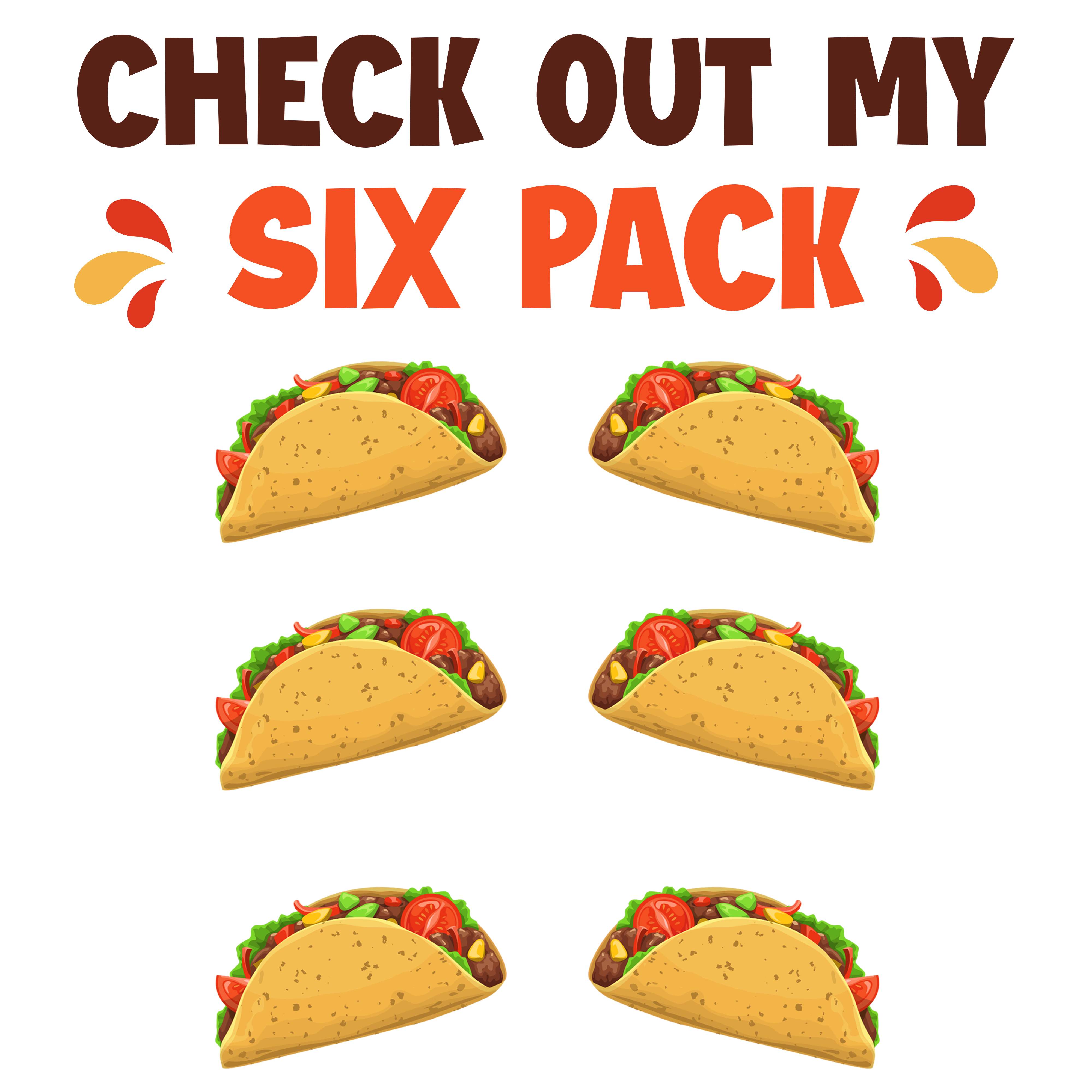 Check Out My Six Pack DTF Transfer