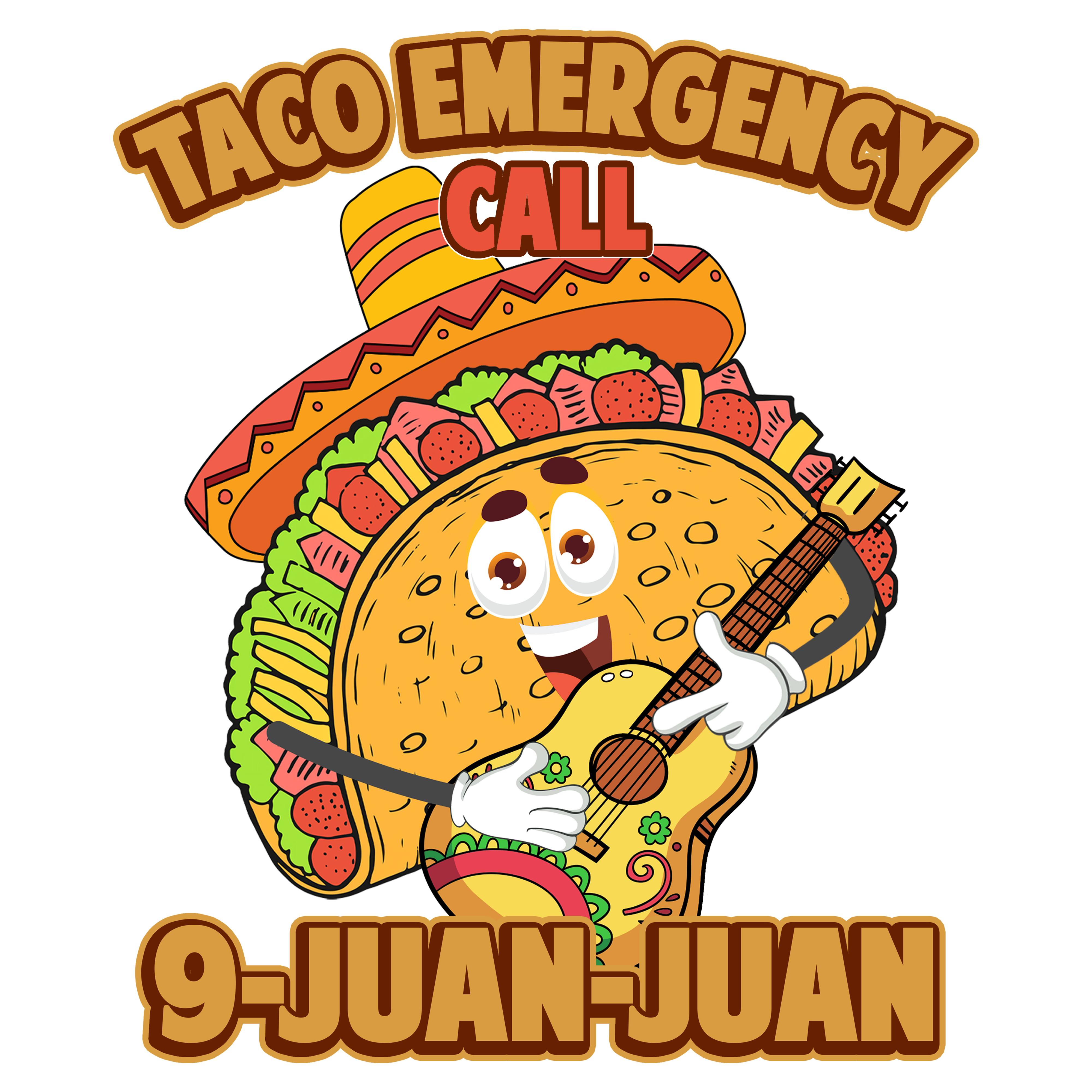 Taco Emergency Call 9 Juan Juan DTF Transfer