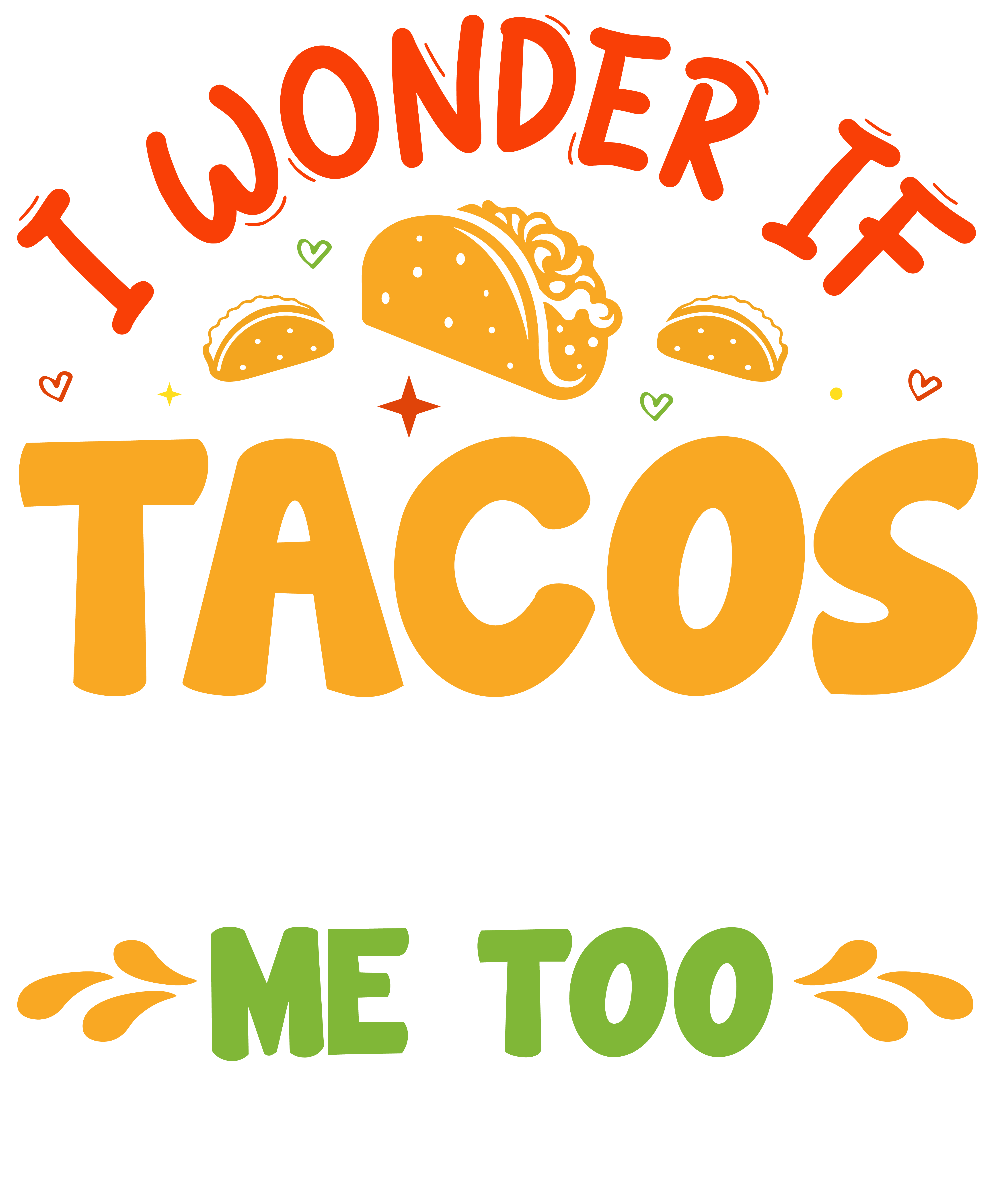 Taco Love Humor DTF Transfer