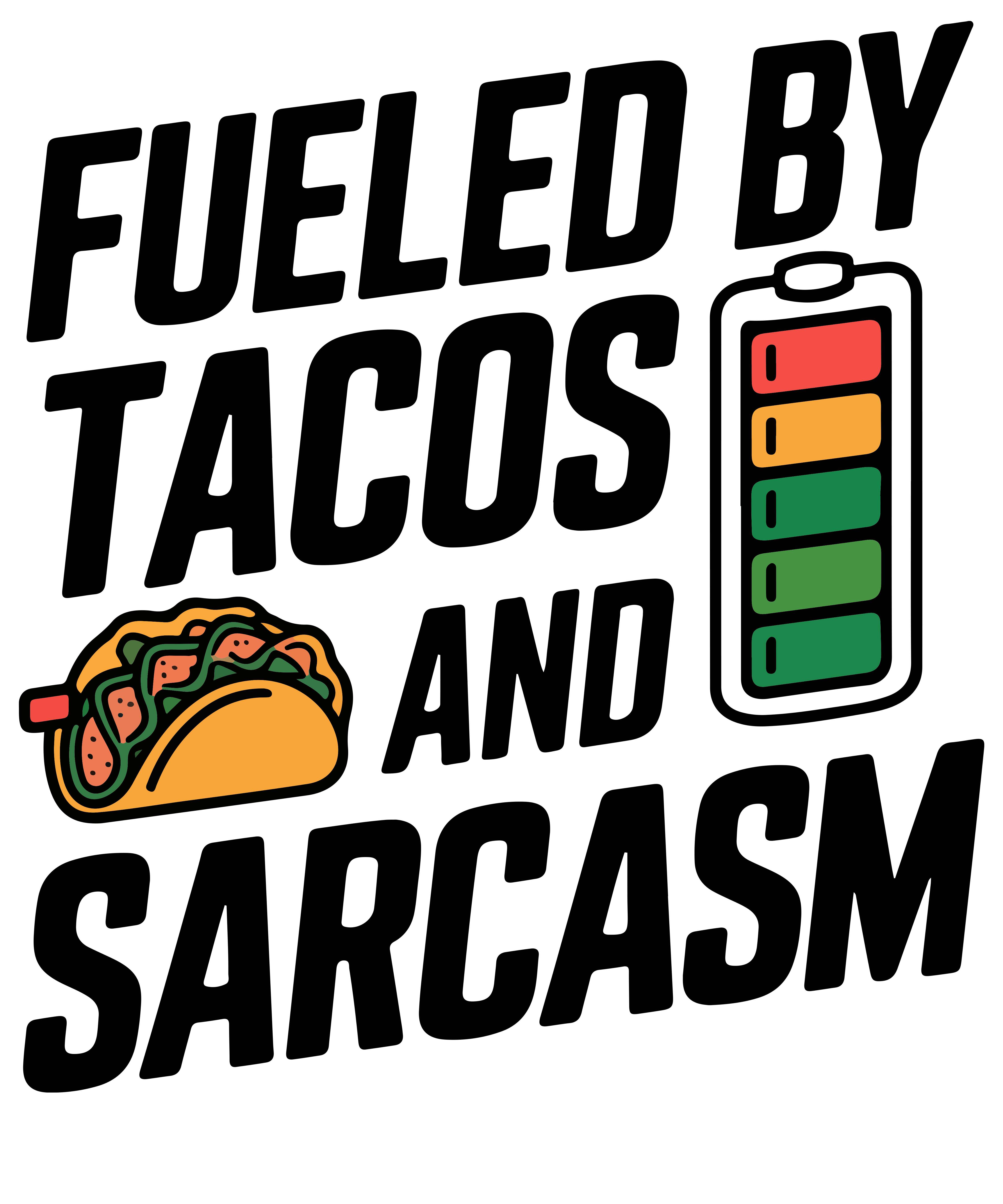 Taco Energy Meter DTF Transfer