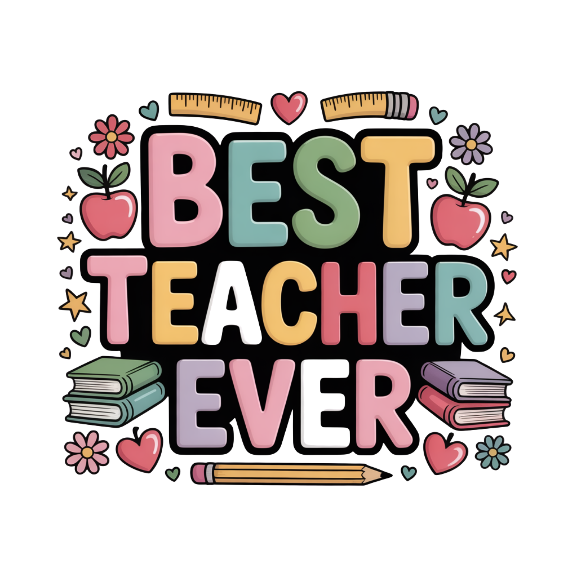 Best Teacher Ever DTF Transfer