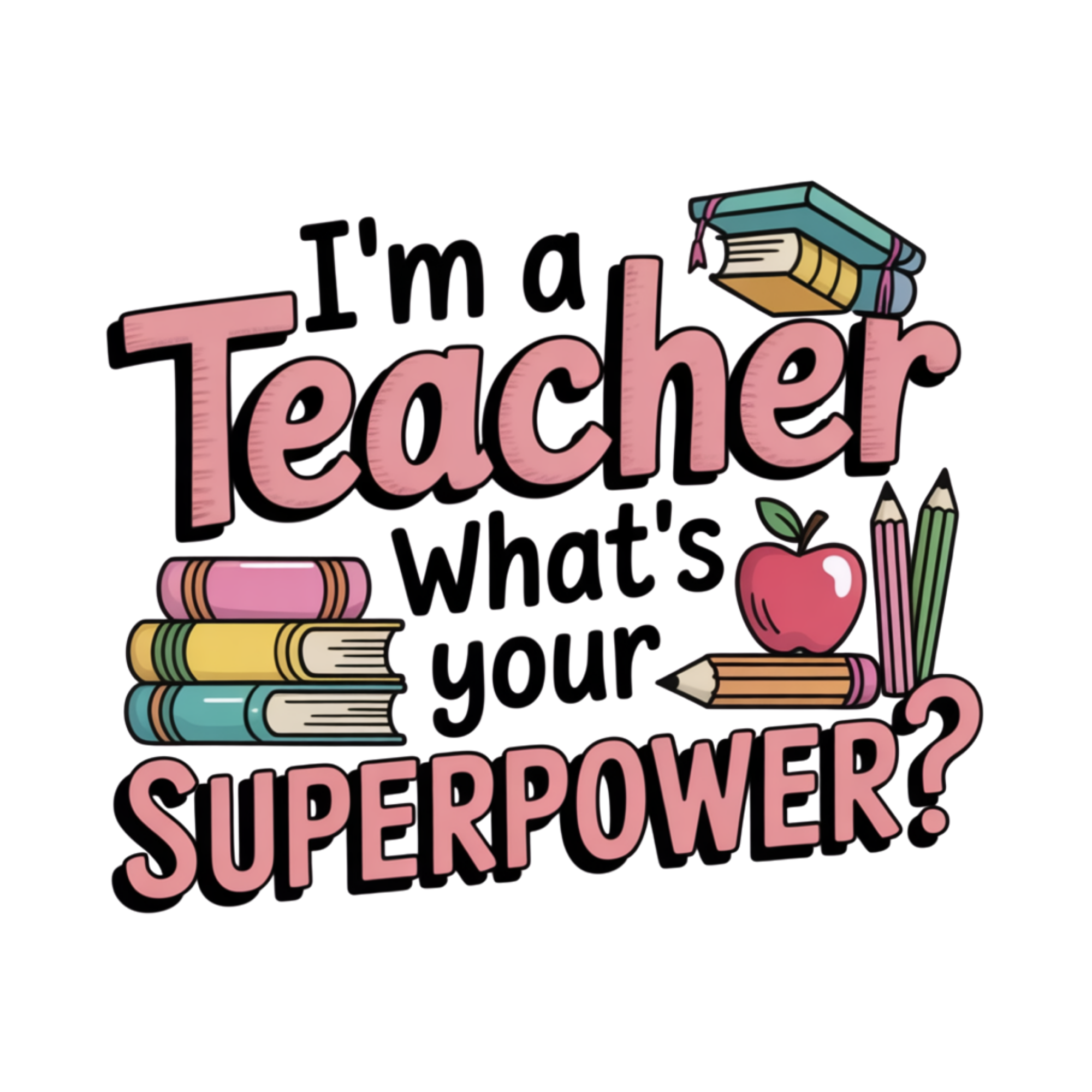 Teacher Superpower DTF Transfer