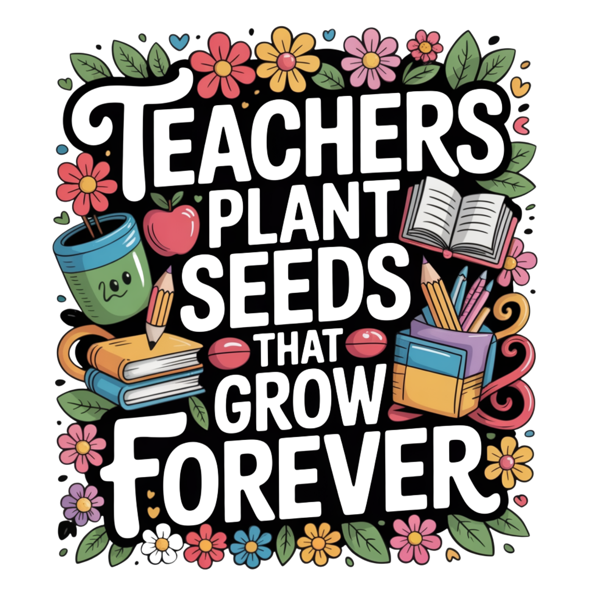 Teachers Plant Seeds That Grow Forever DTF Transfer