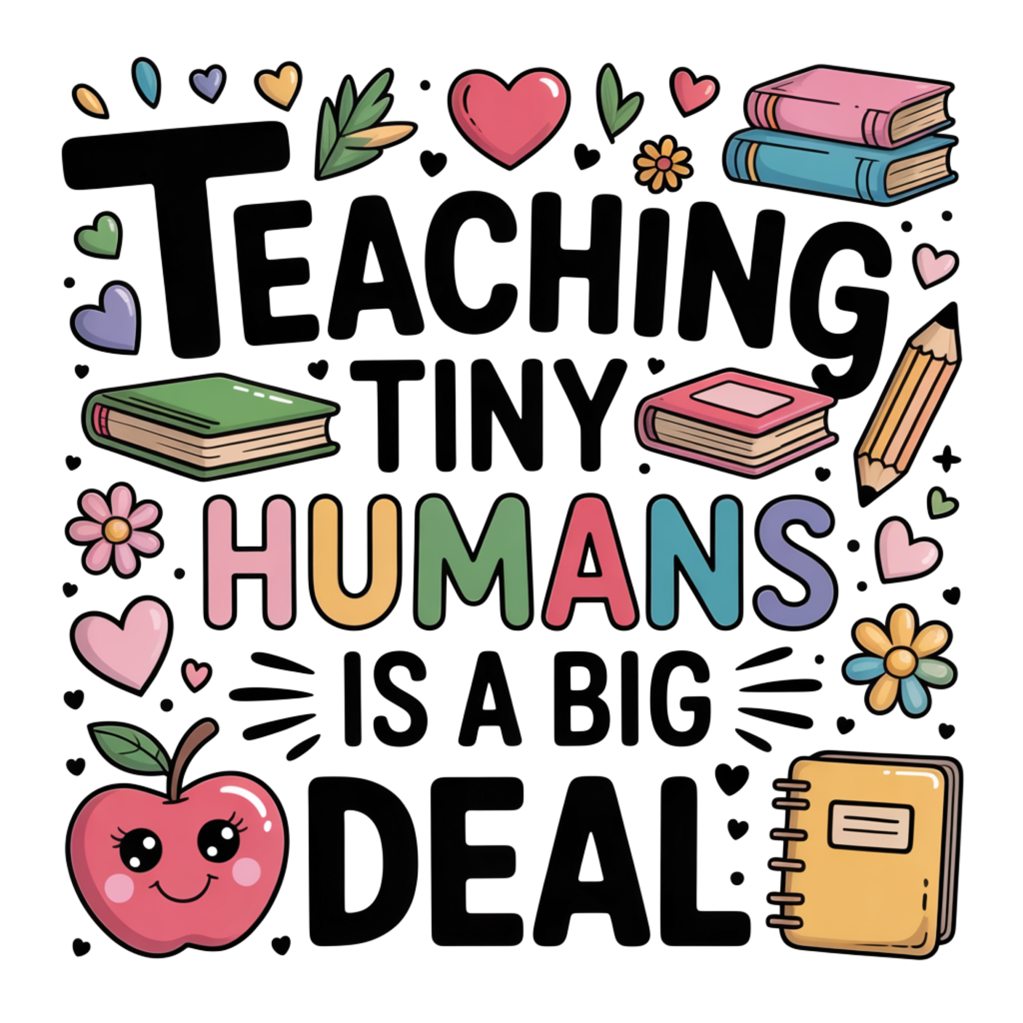 Teaching Tiny Humans Is A Big Deal DTF Transfer
