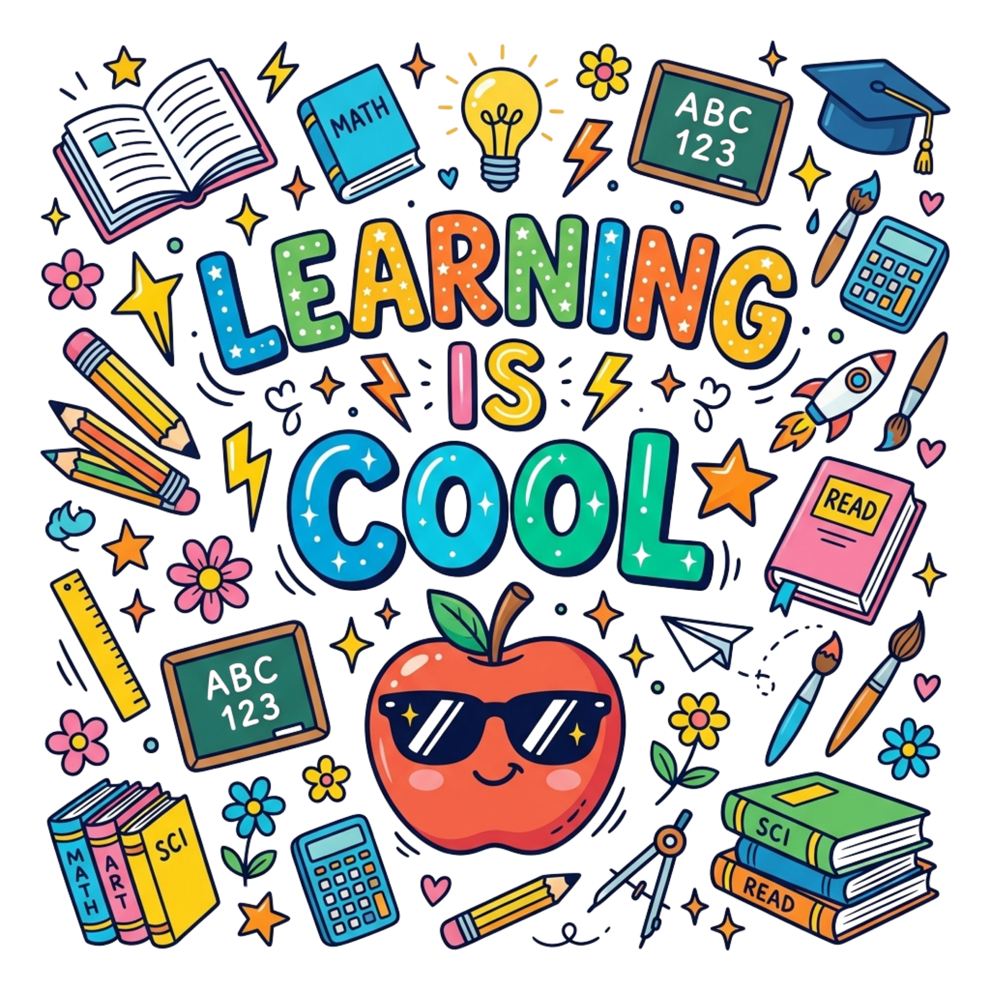 Learning Is Cool DTF Transfer