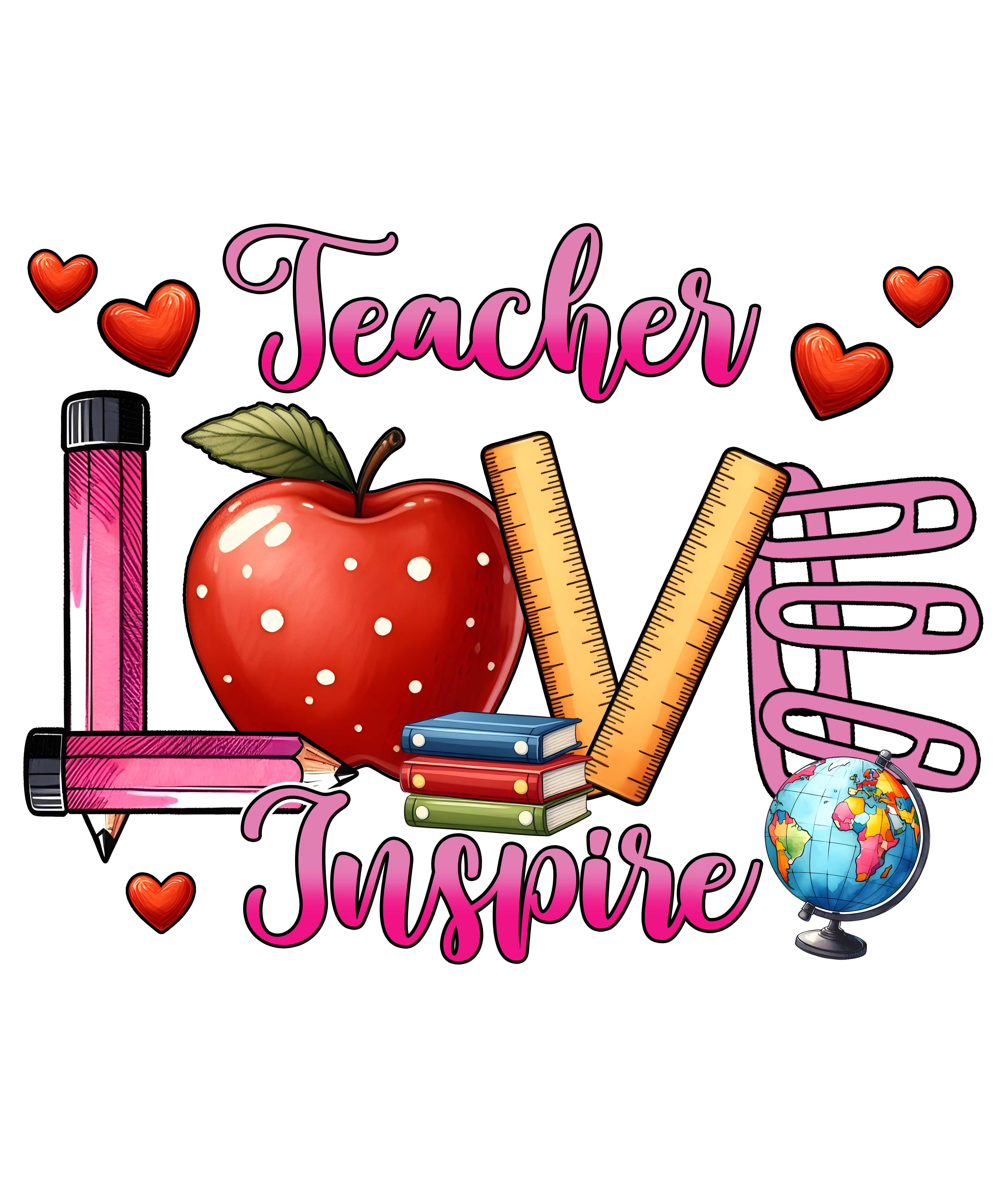 Teacher Inspirational Retro DTF Transfer