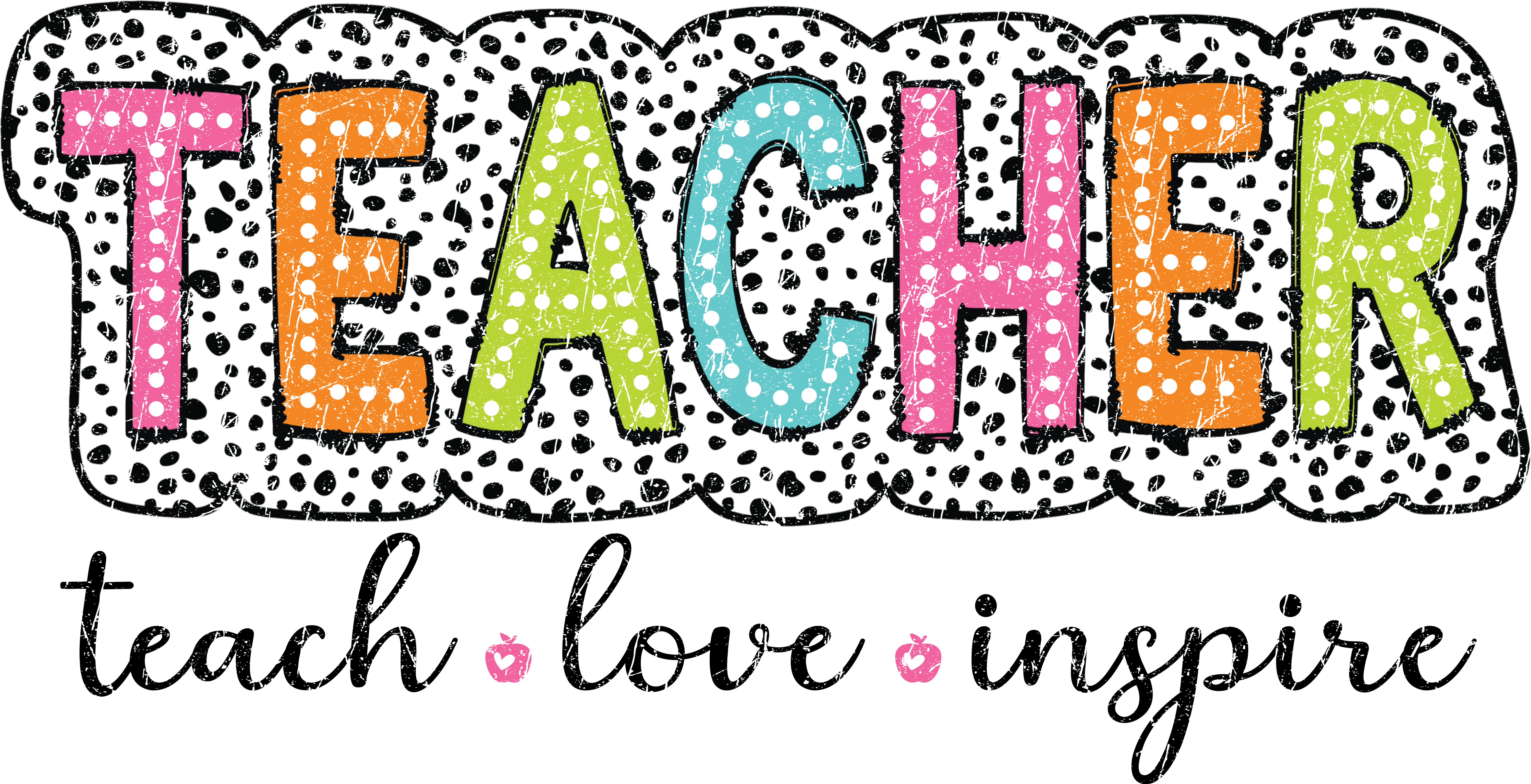 Teacher Polka Dot Classroom DTF Transfer