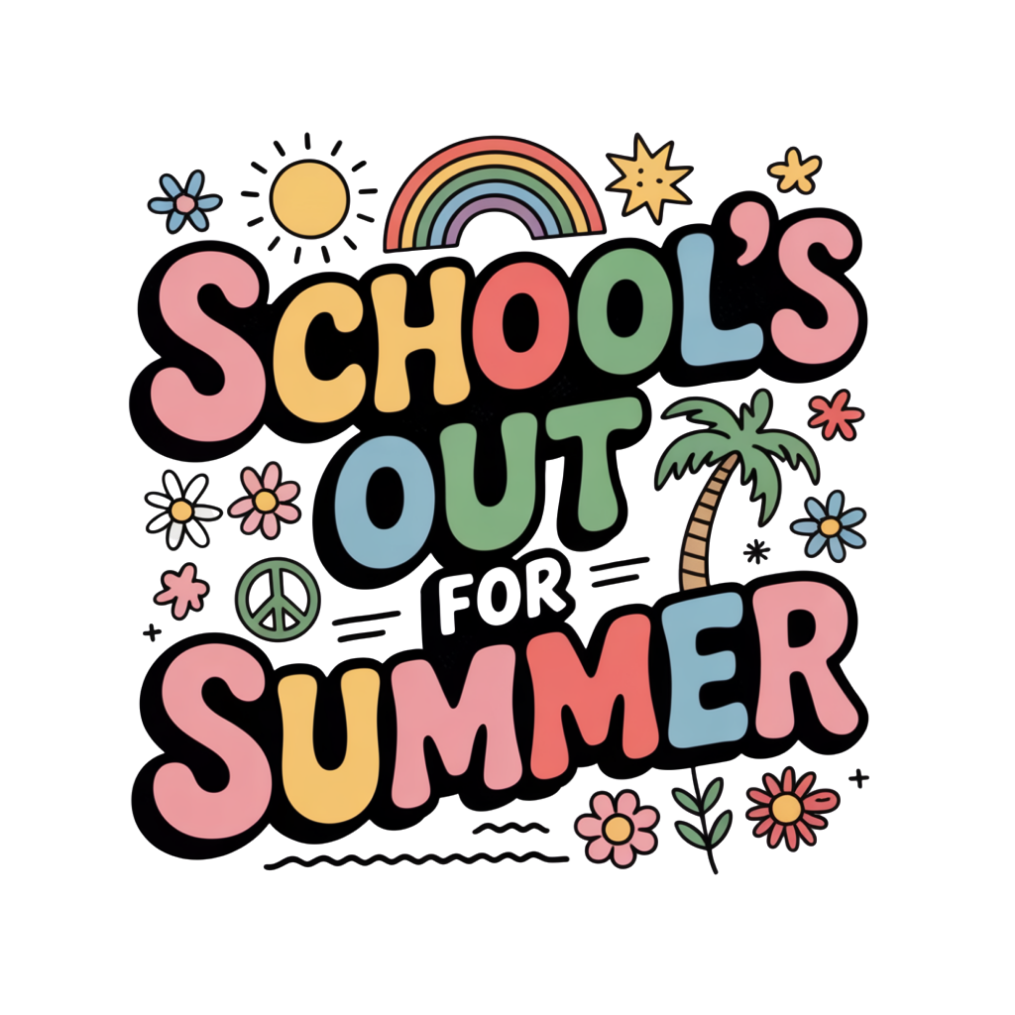 Schools Out For Summer DTF Transfer