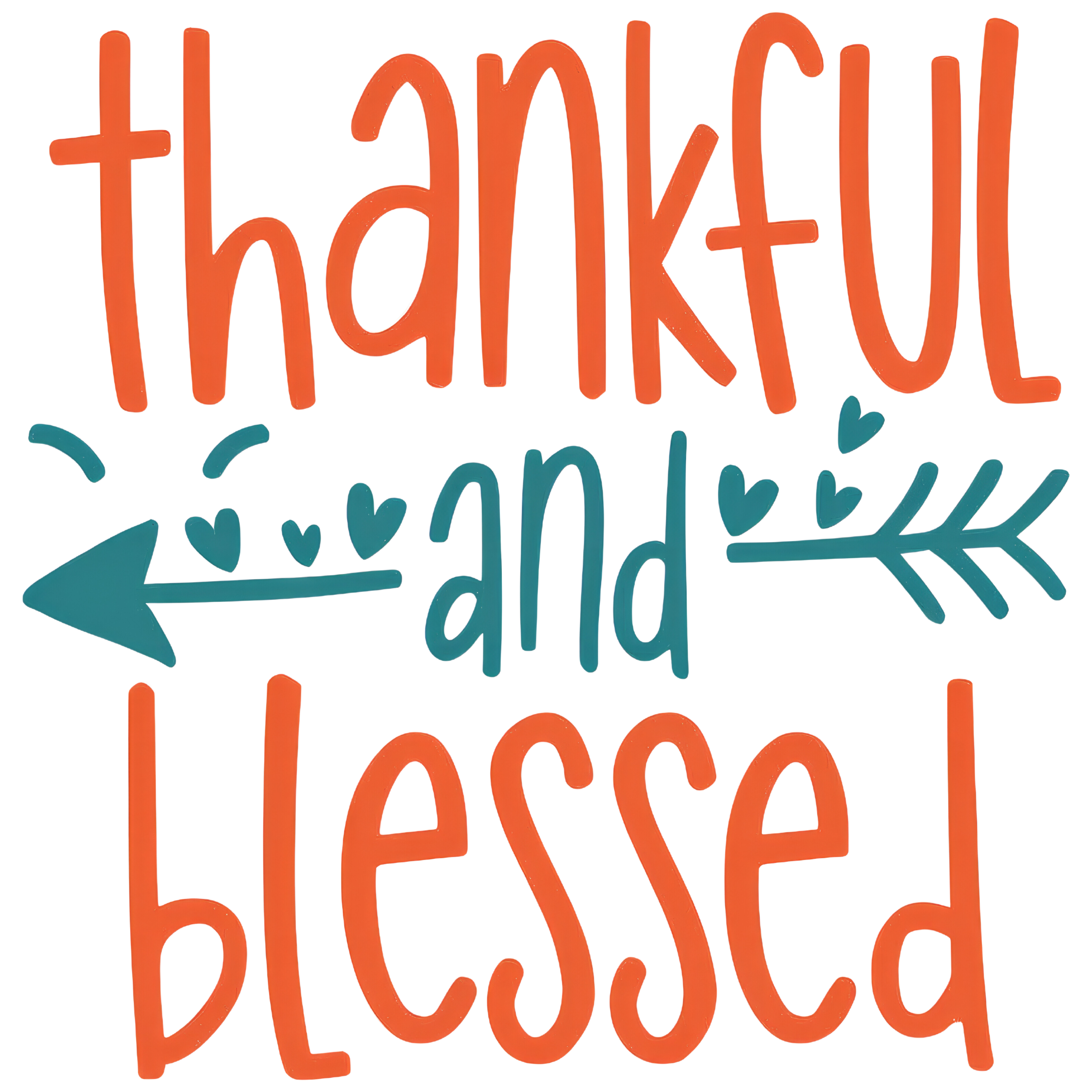 Thankful And Blessed DTF Transfer