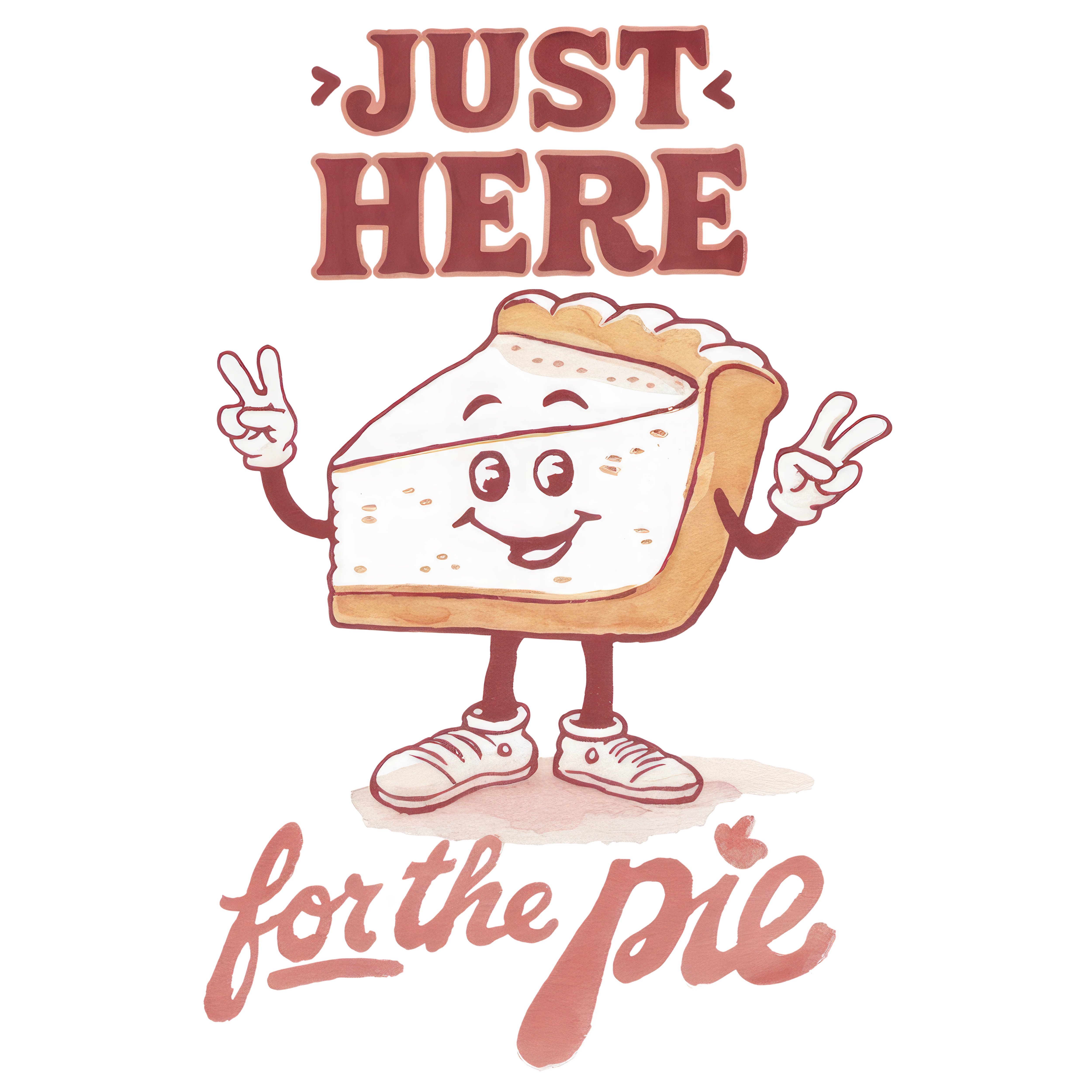 Just Here For The Pie DTF Transfer