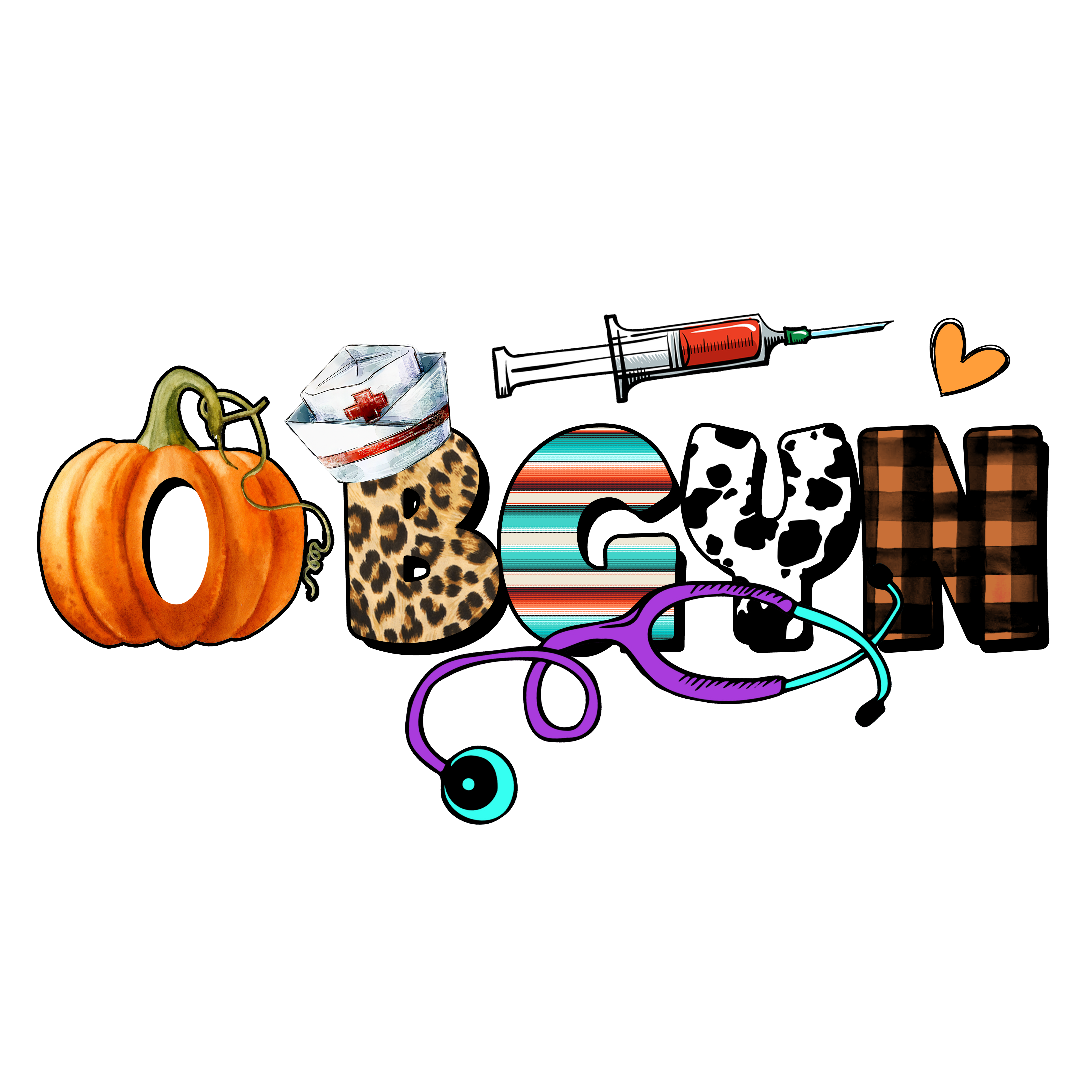 Fall Obstetric Nurse DTF Transfer