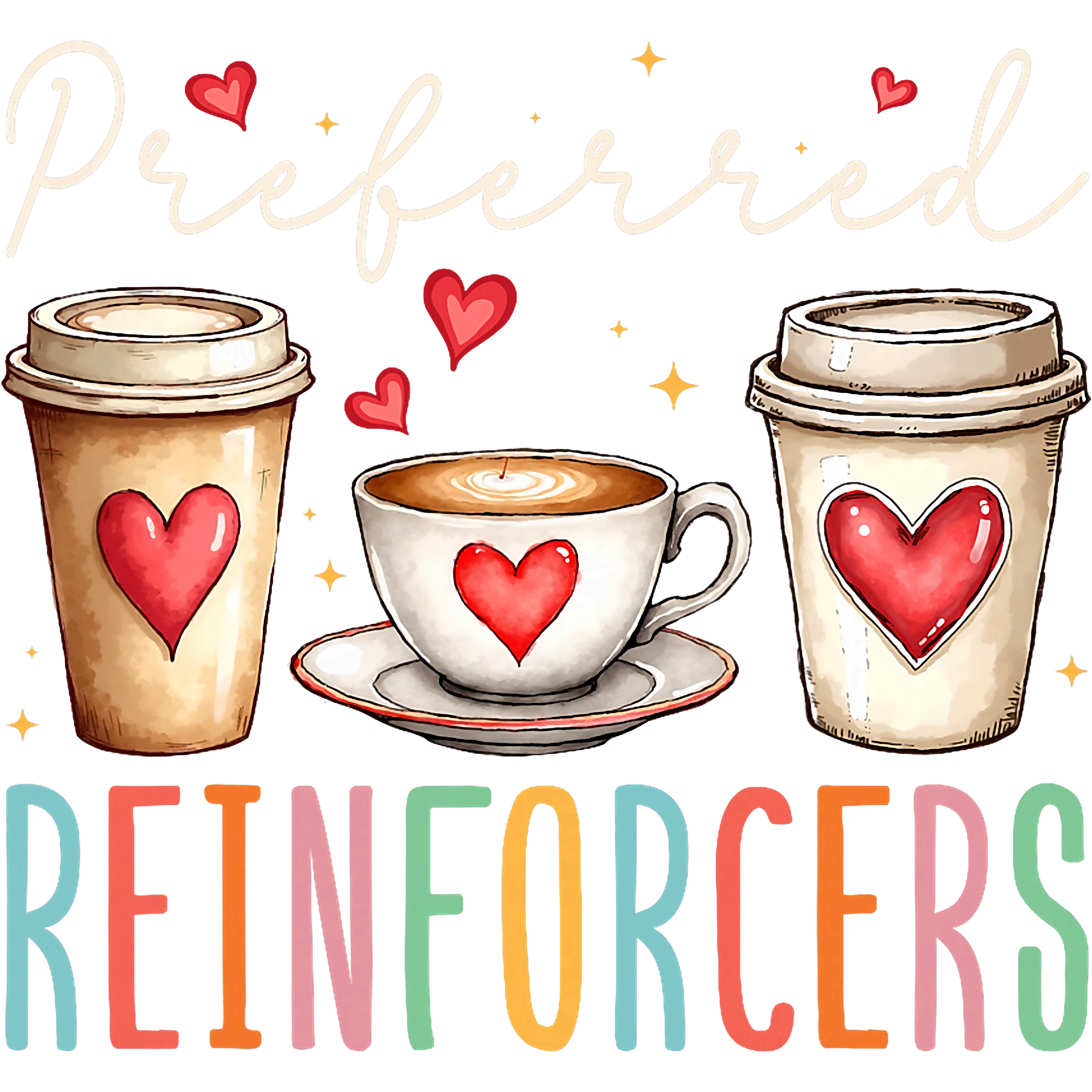 Coffee Reinforcers DTF Transfer