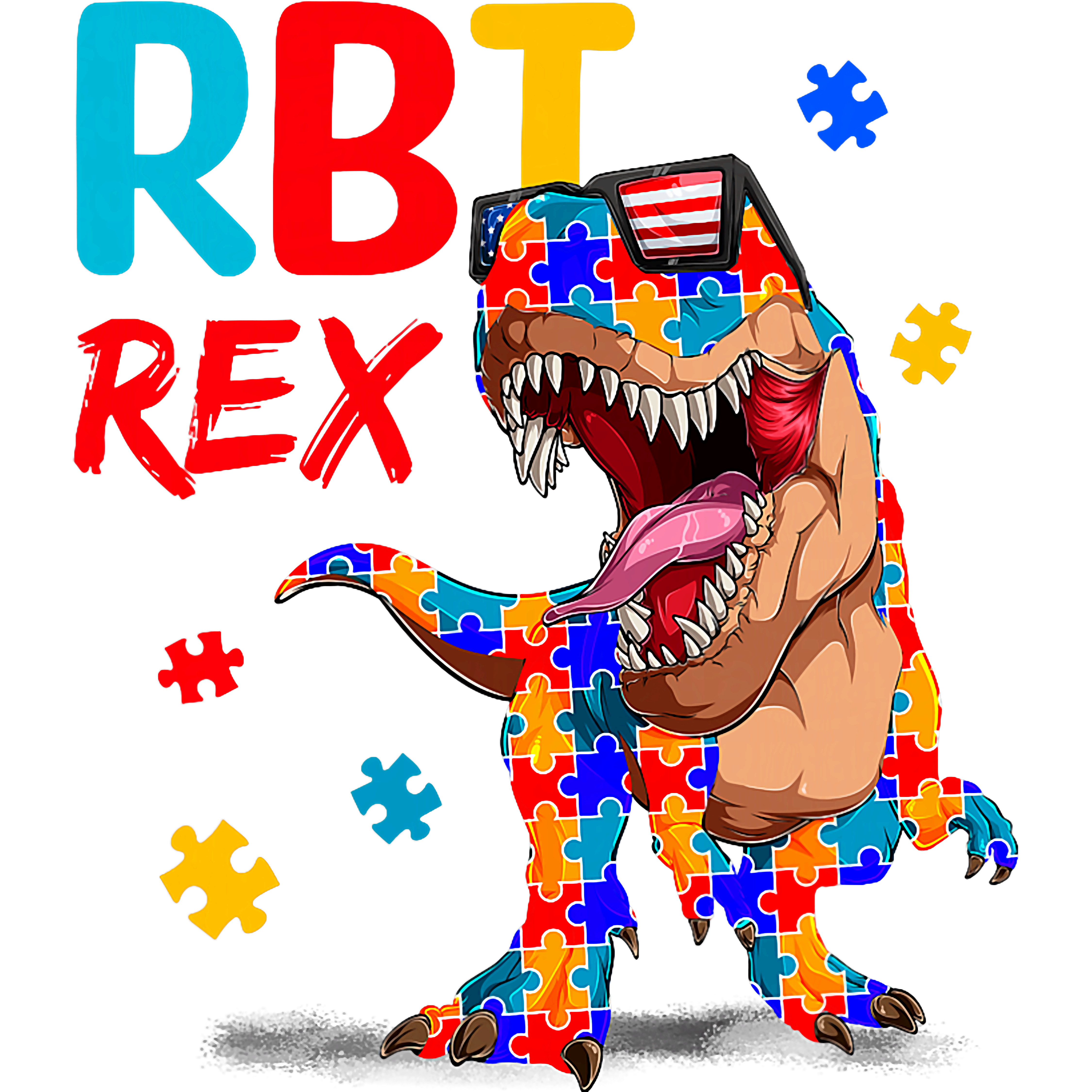 Autism RBT Rex DTF Transfer