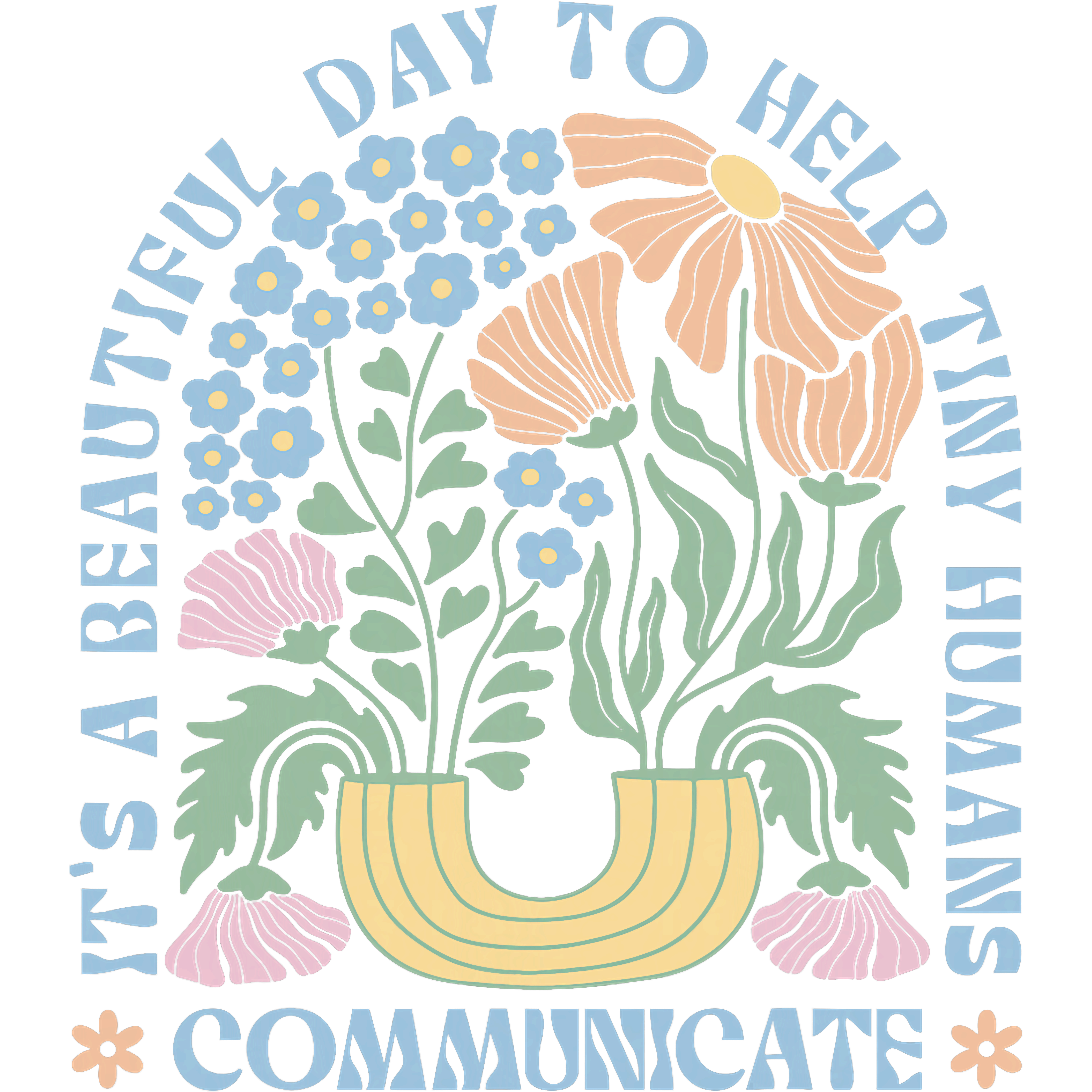 Communicate And Help Humans DTF Transfer