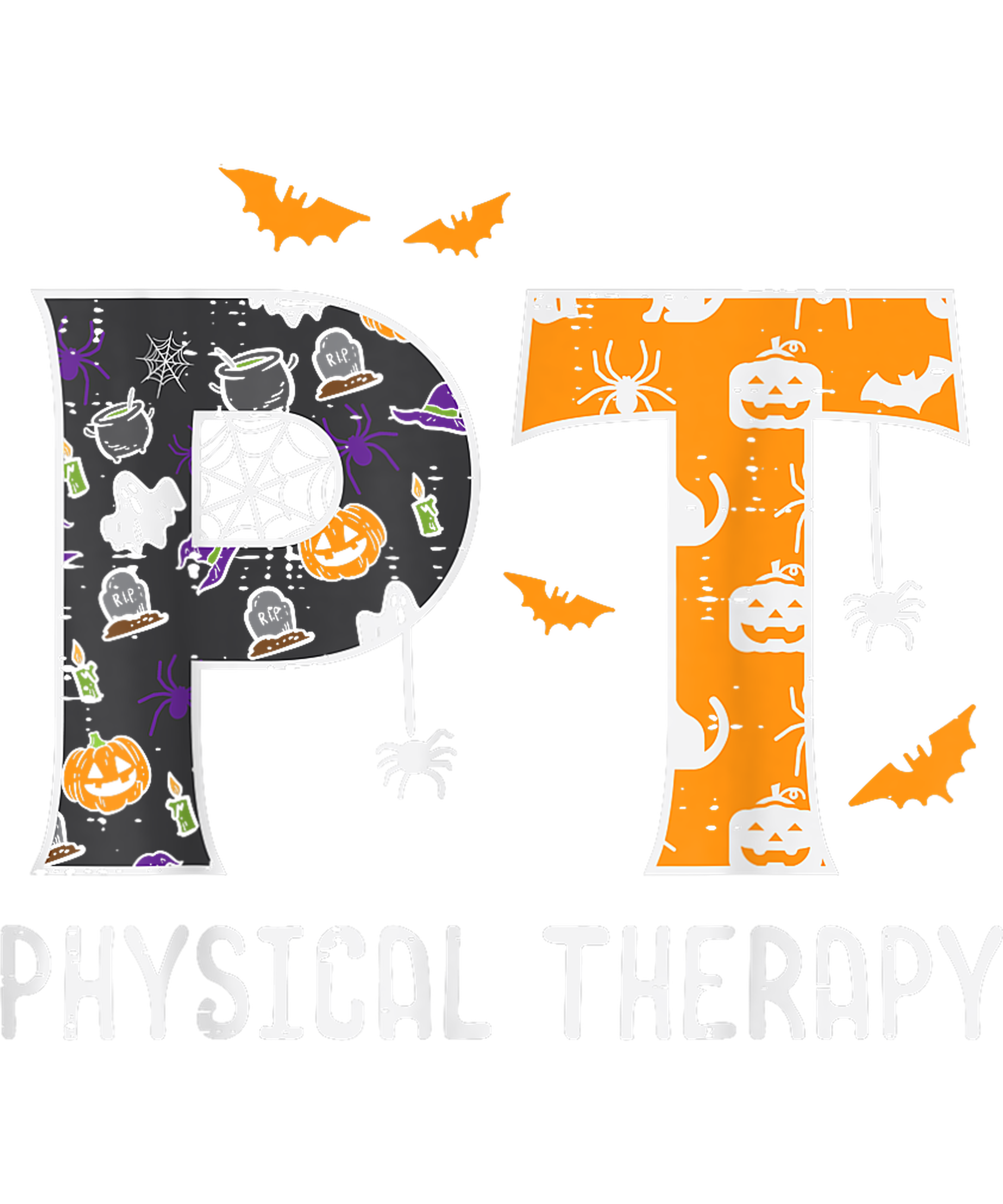 PT Physical Therapy Halloween DTF Transfer
