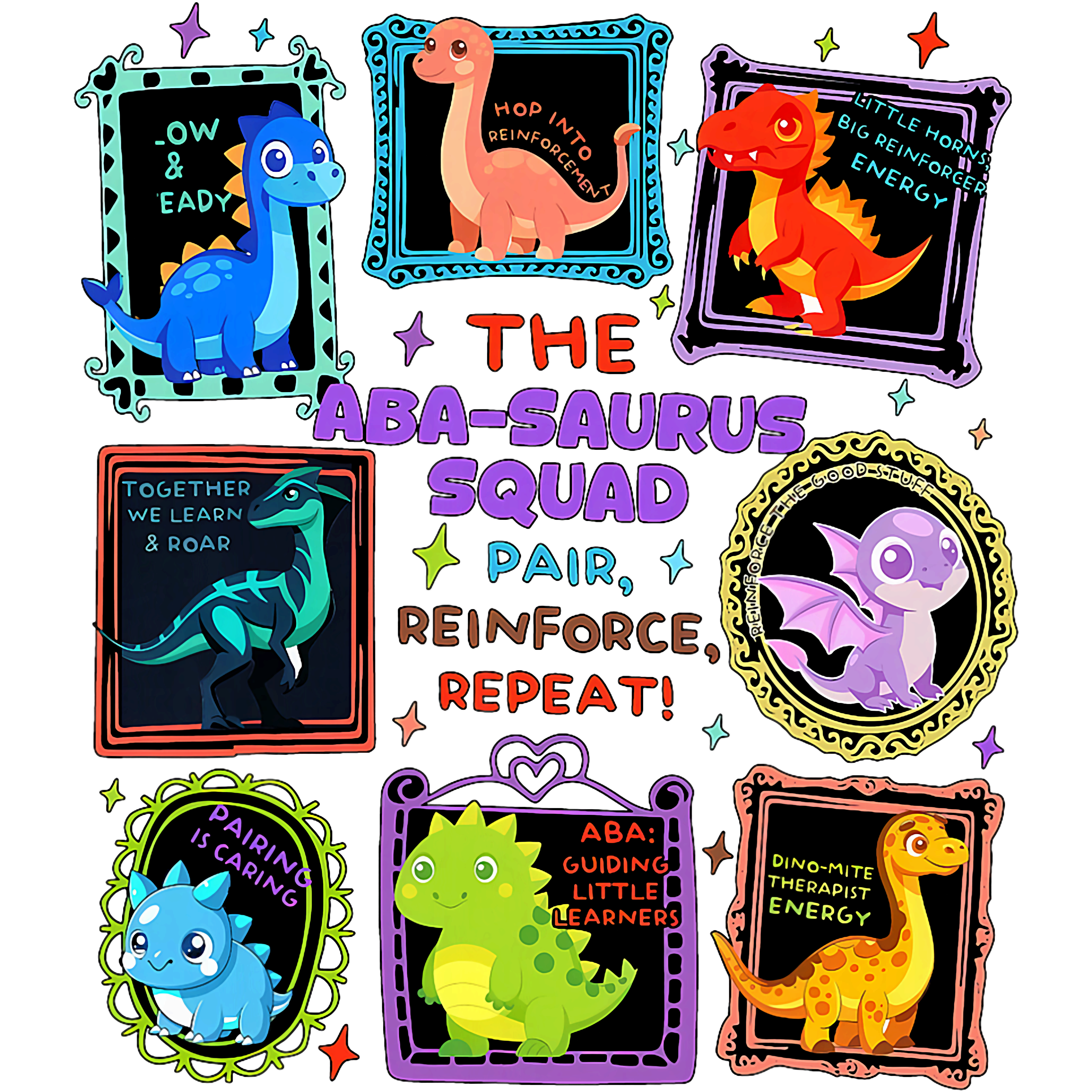 ABA Saurus Squad DTF Transfer