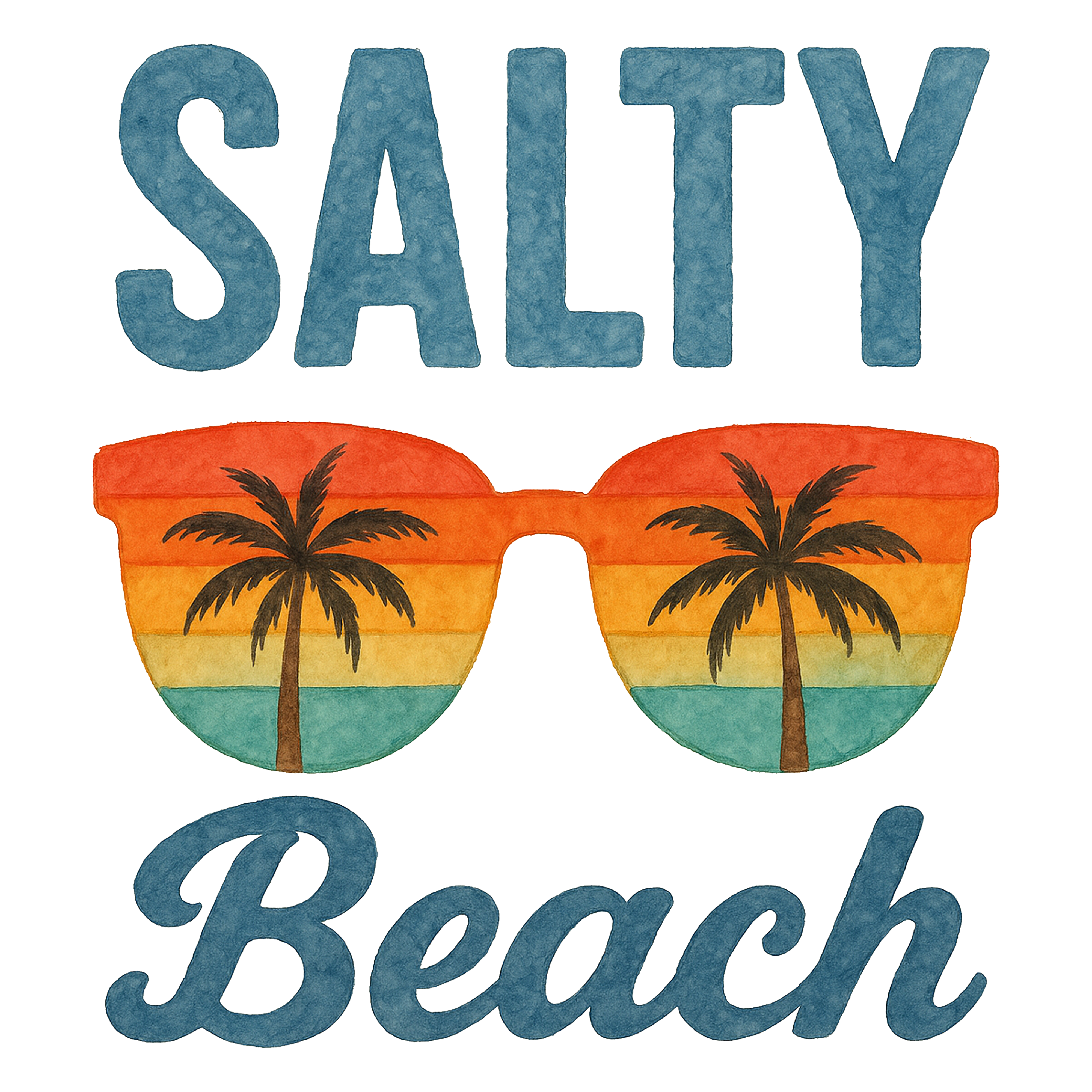 Salty Beach DTF Transfer