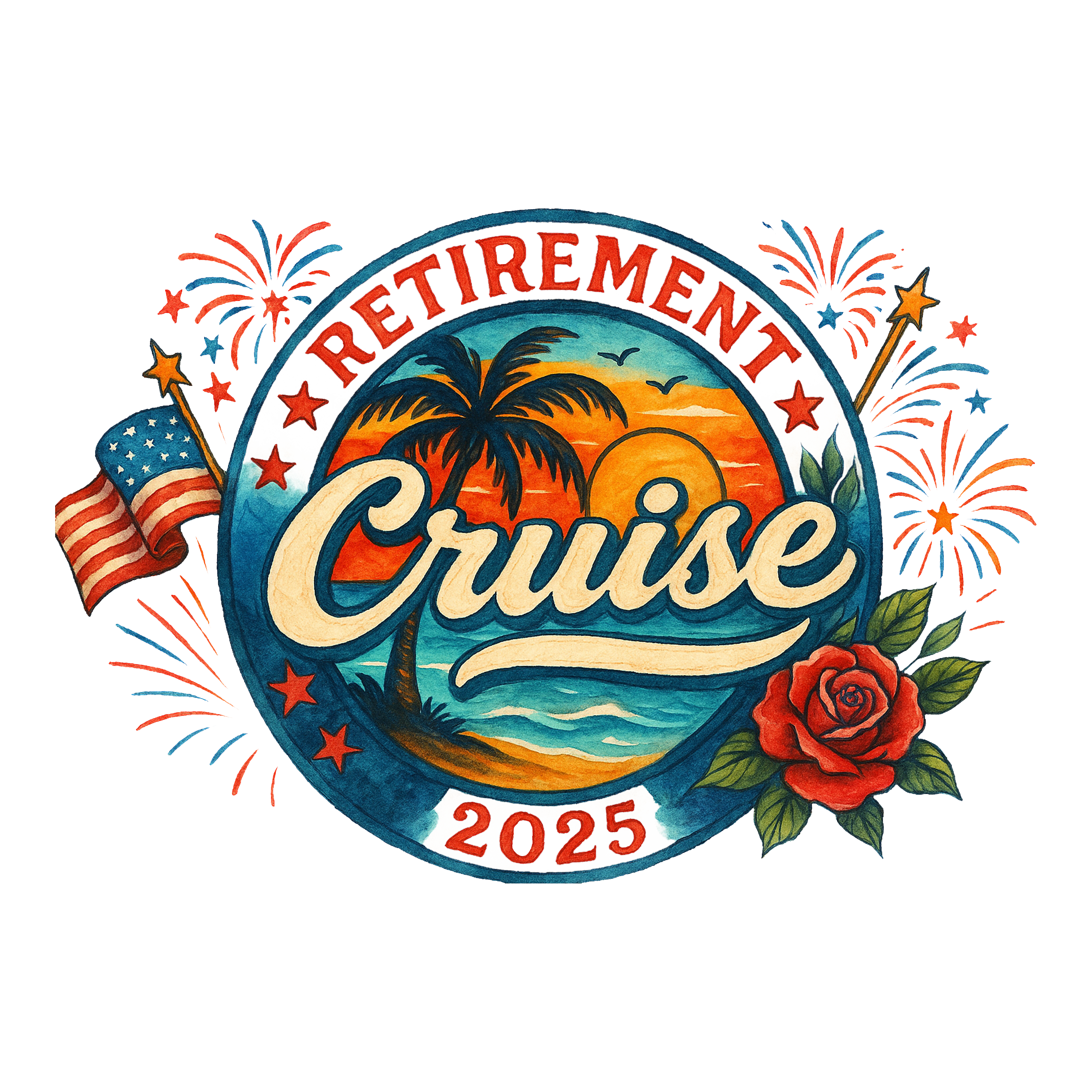 Retirement Cruise 2025 DTF Transfer
