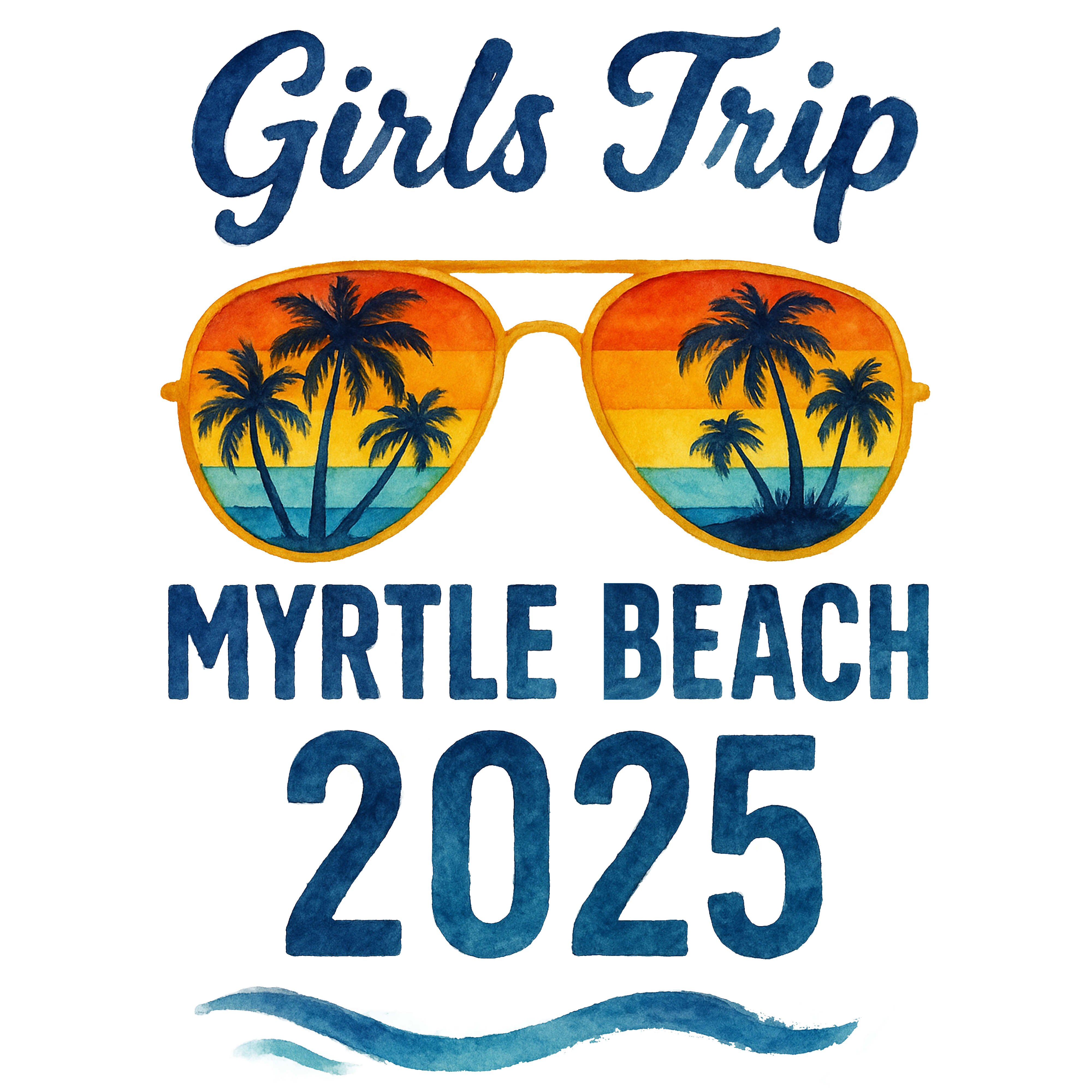 Girls Trip Myrtle Beach 2025 DTF Transfer