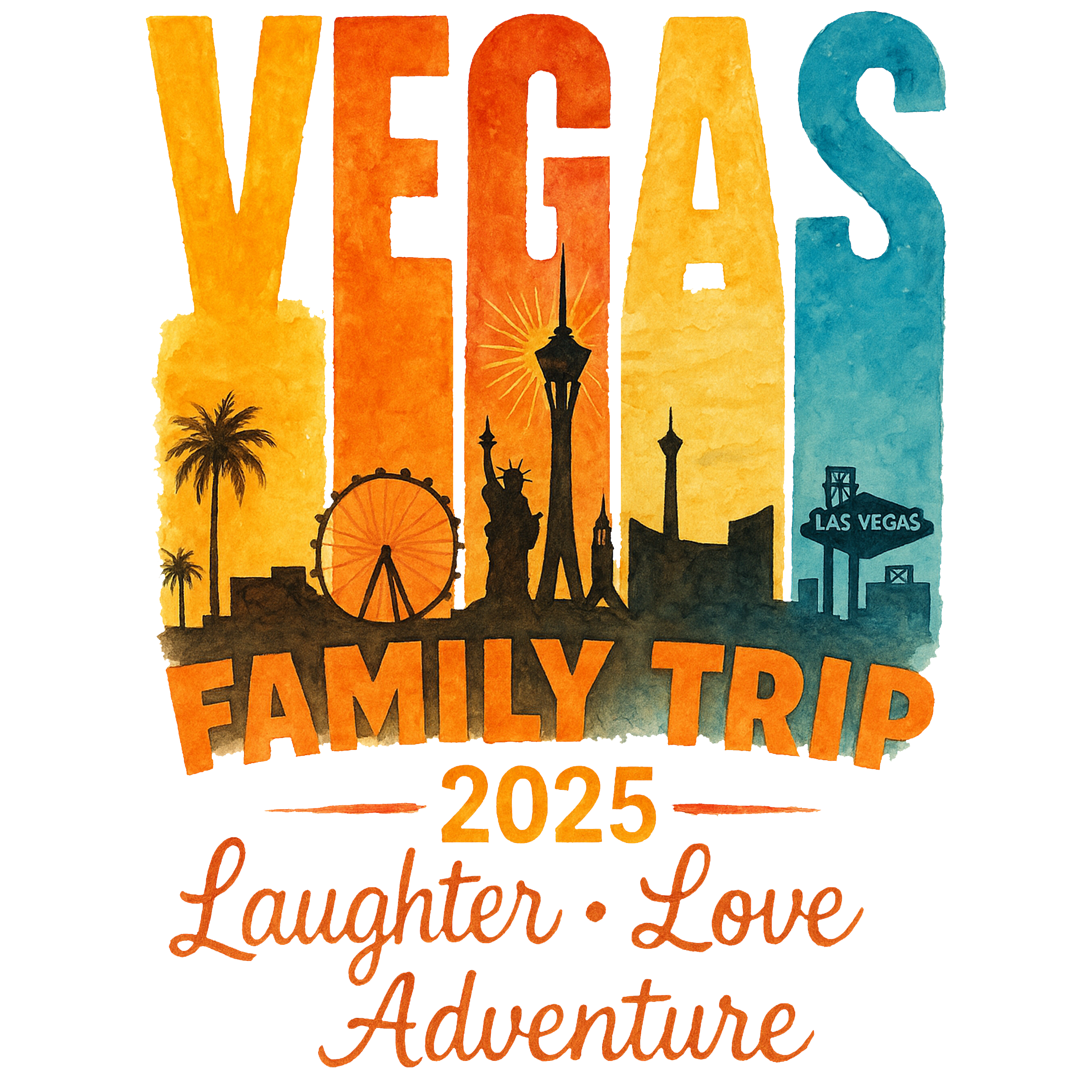 Vegas Family Trip 2025 DTF Transfer
