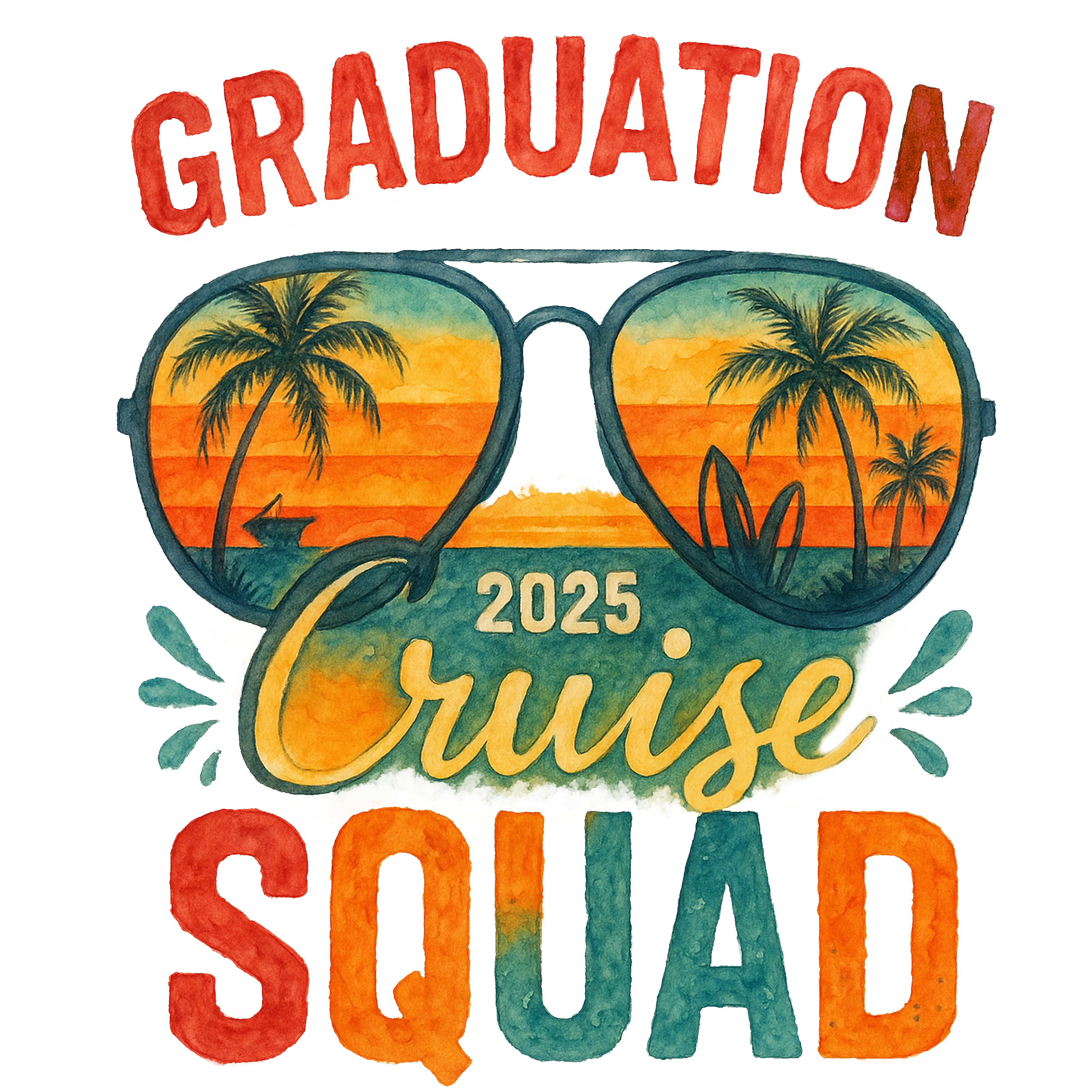Graduation Cruise Squad 2025 DTF Transfer