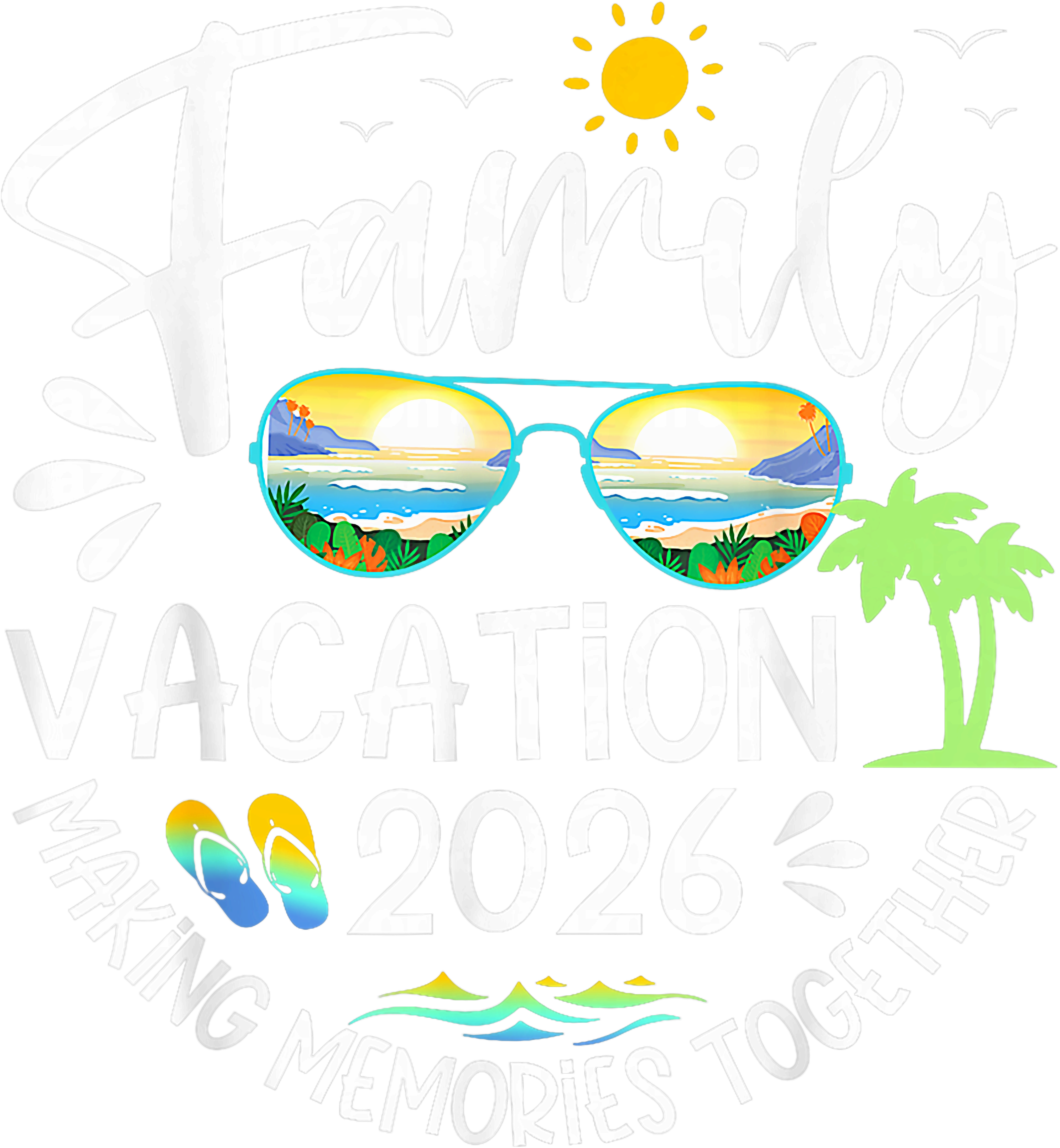 Sunny Family Vacation Memories DTF Transfer