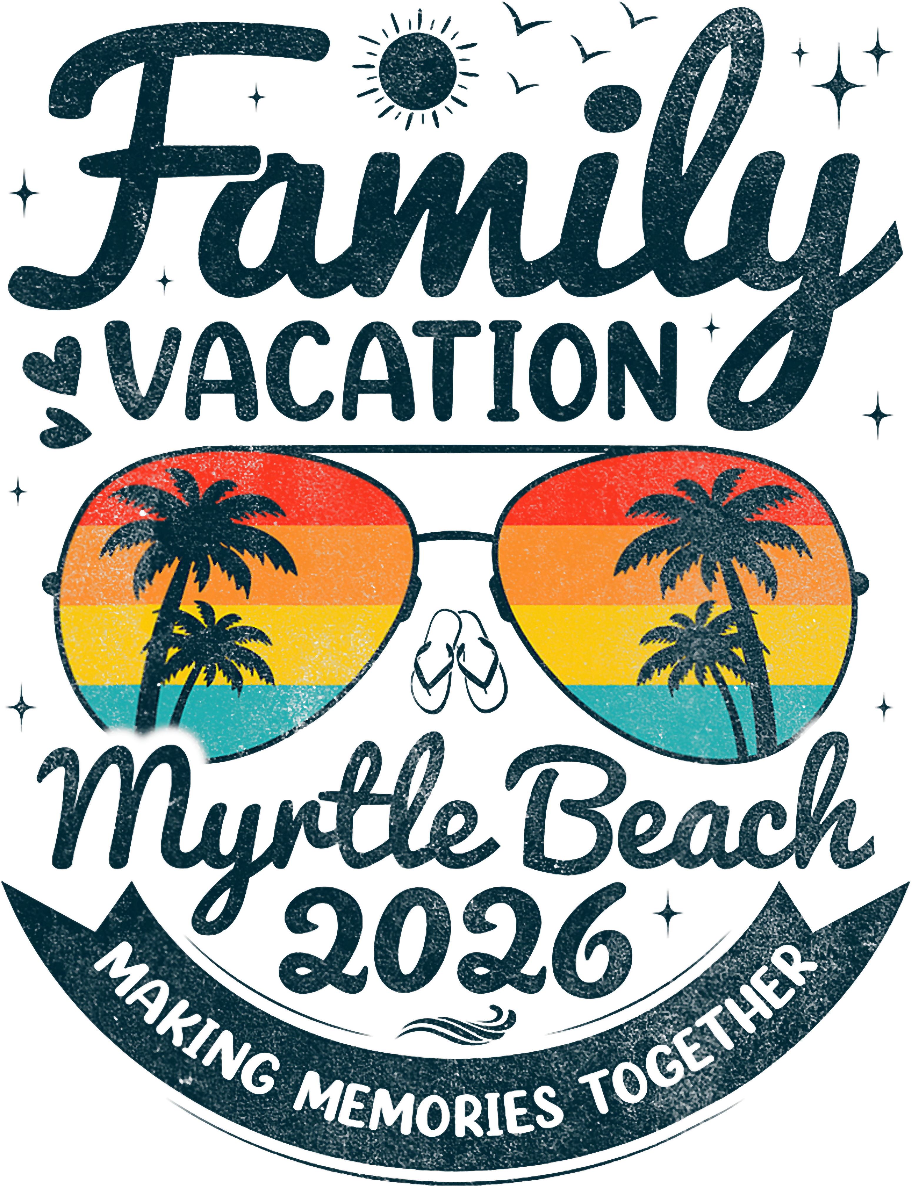 Myrtle Beach Family Vacation DTF Transfer