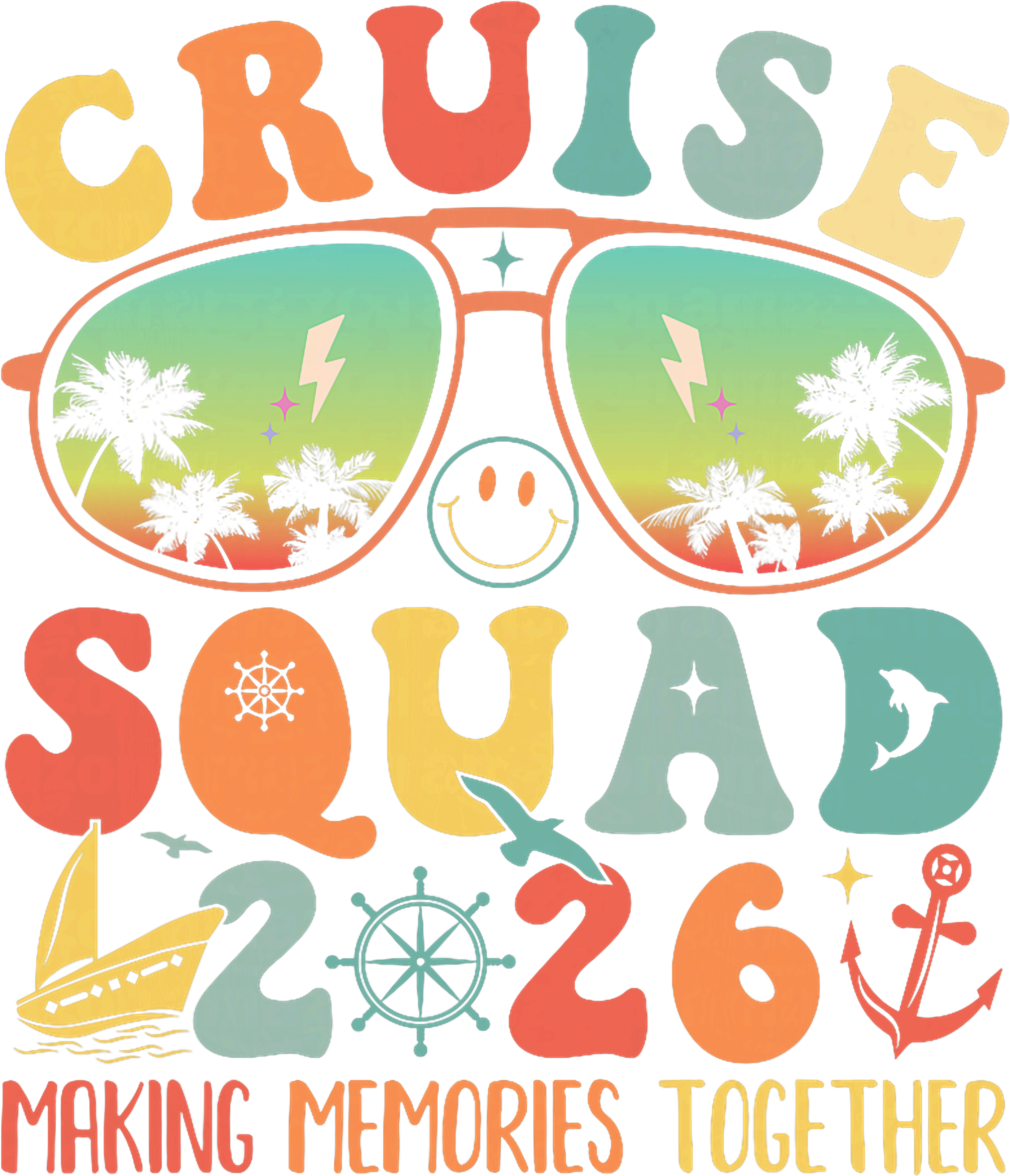 Cruise Squad Memories DTF Transfer
