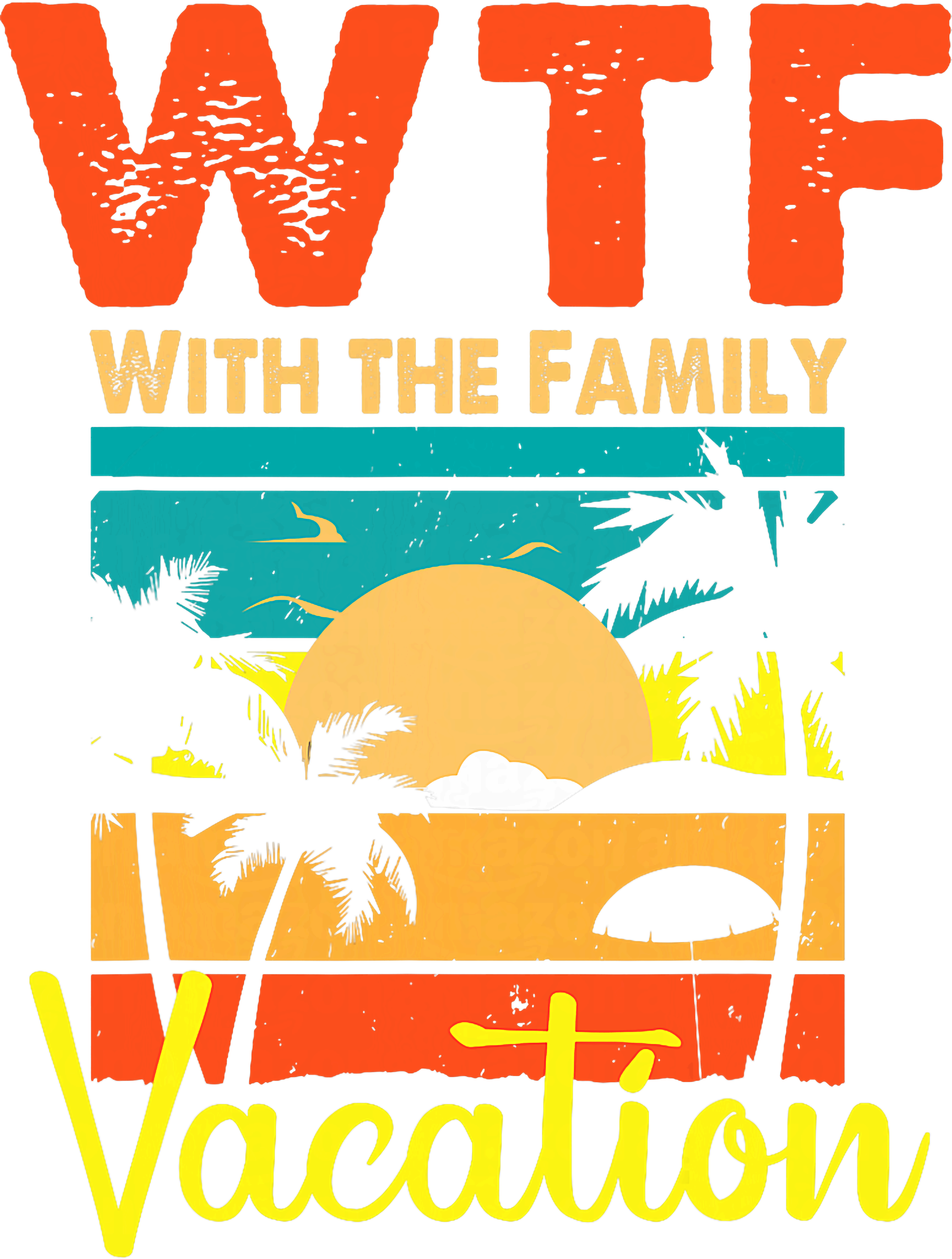 Tropical Family Vacation DTF Transfer