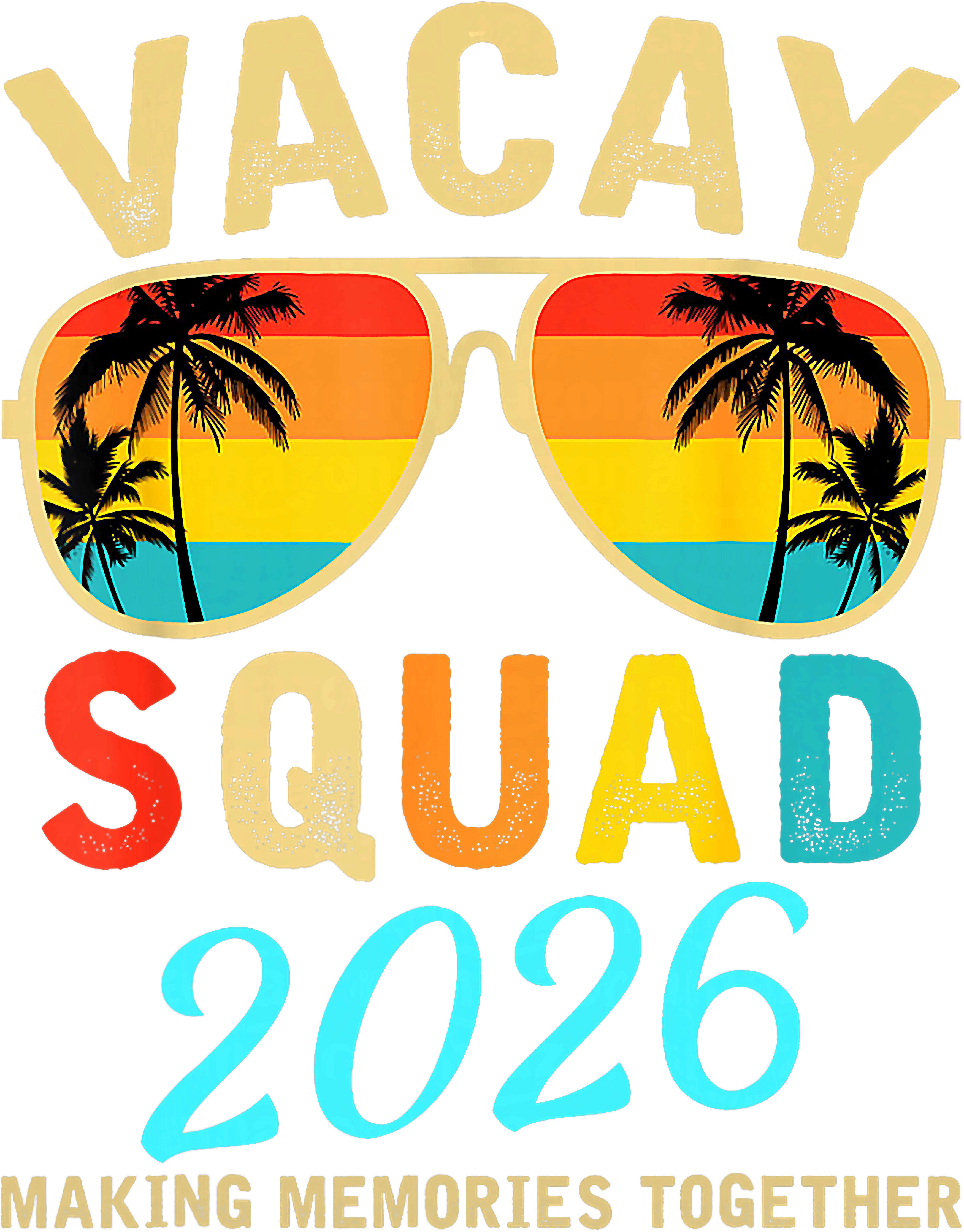 Tropical Vacay Squad DTF Transfer