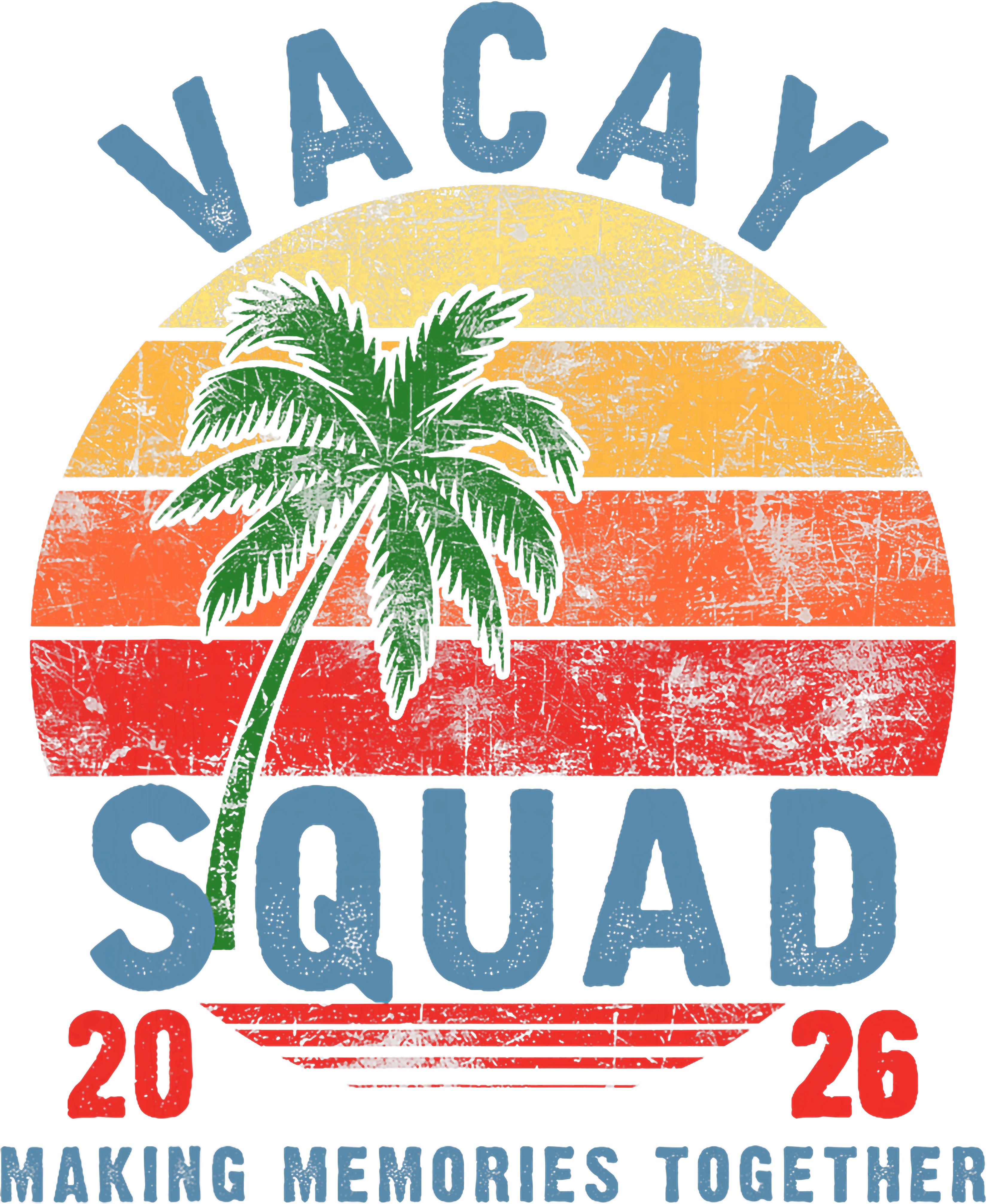 Retro Vacay Squad DTF Transfer