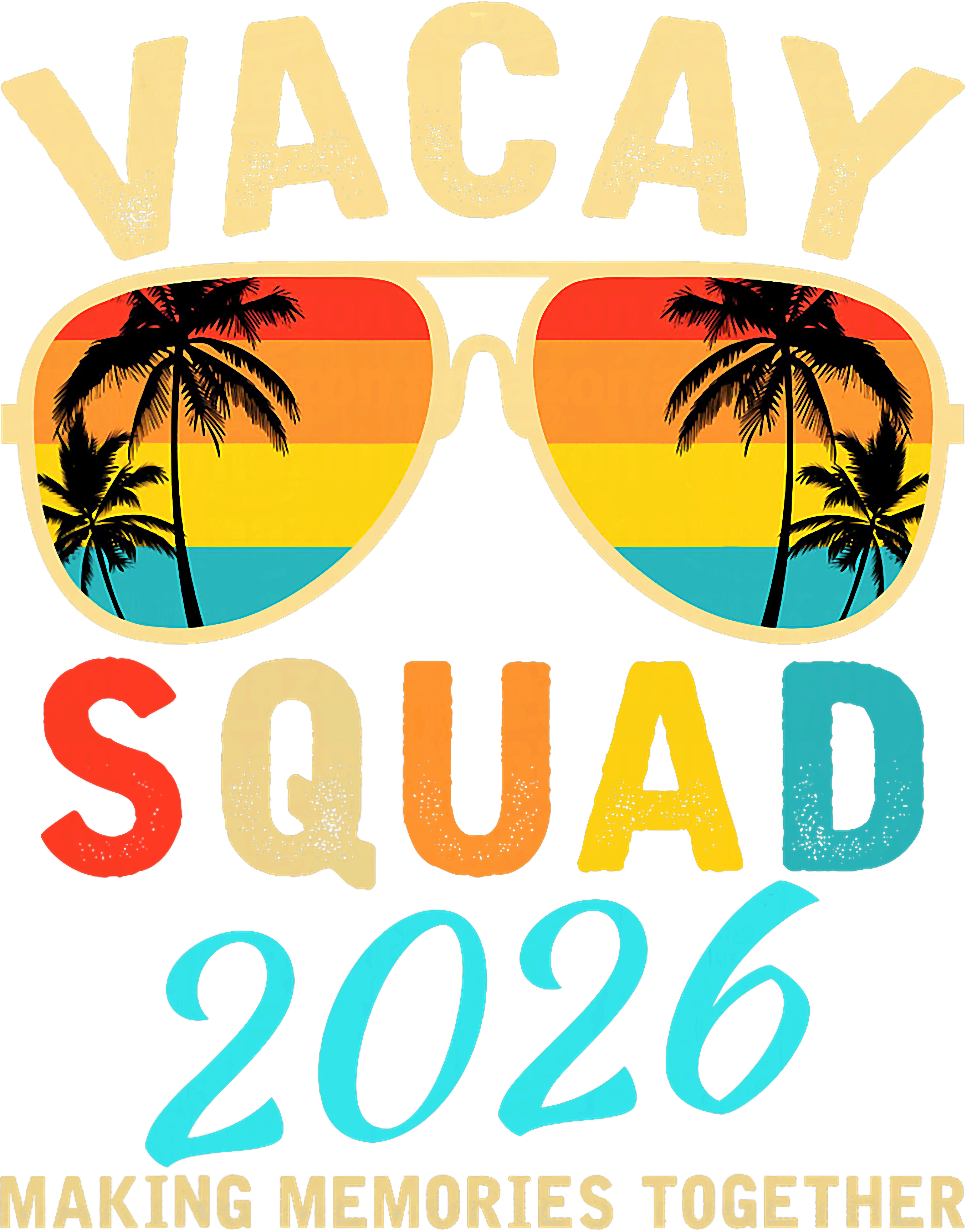 Sunset Vacay Squad DTF Transfer