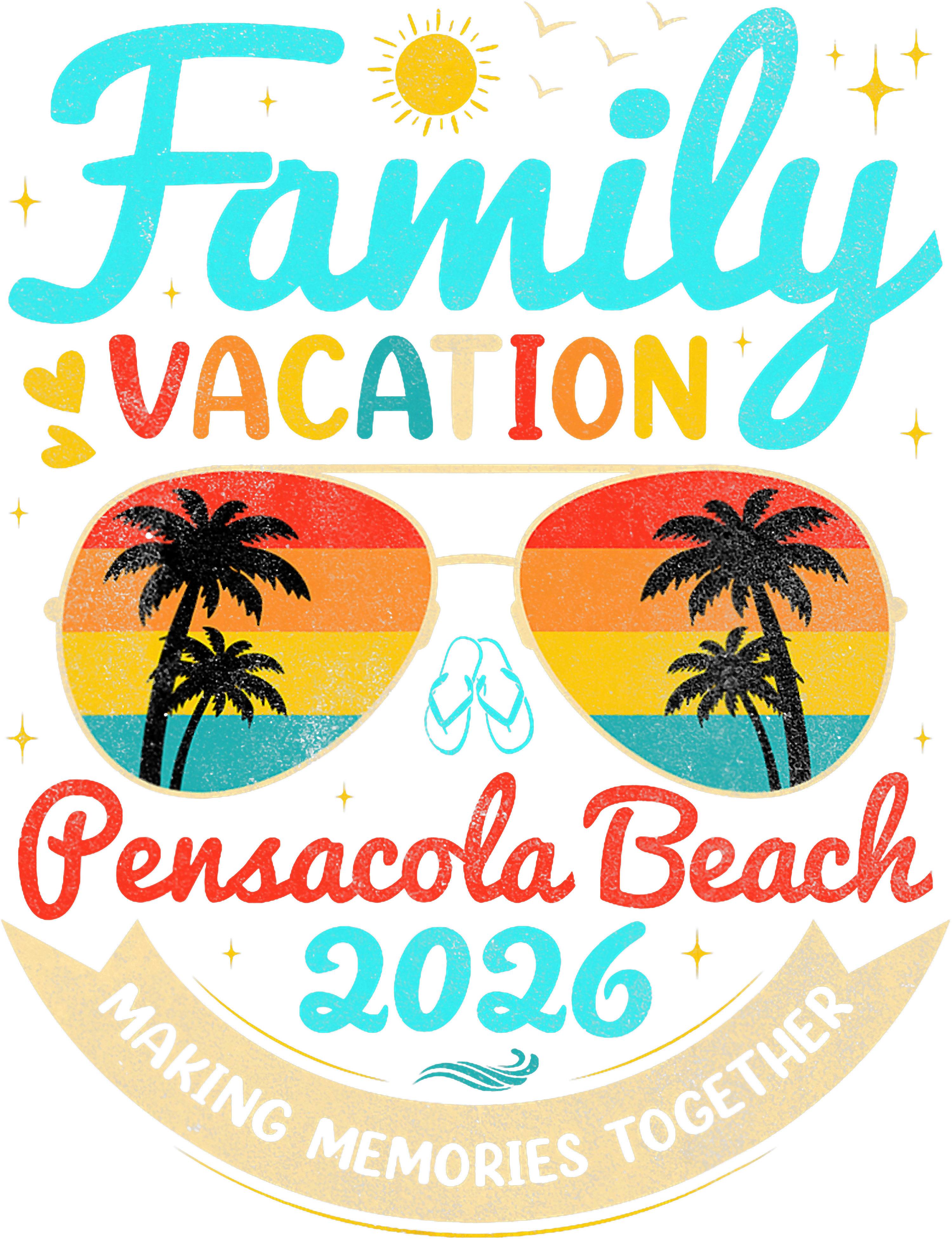 Pensacola Beach Family Vacation DTF Transfer