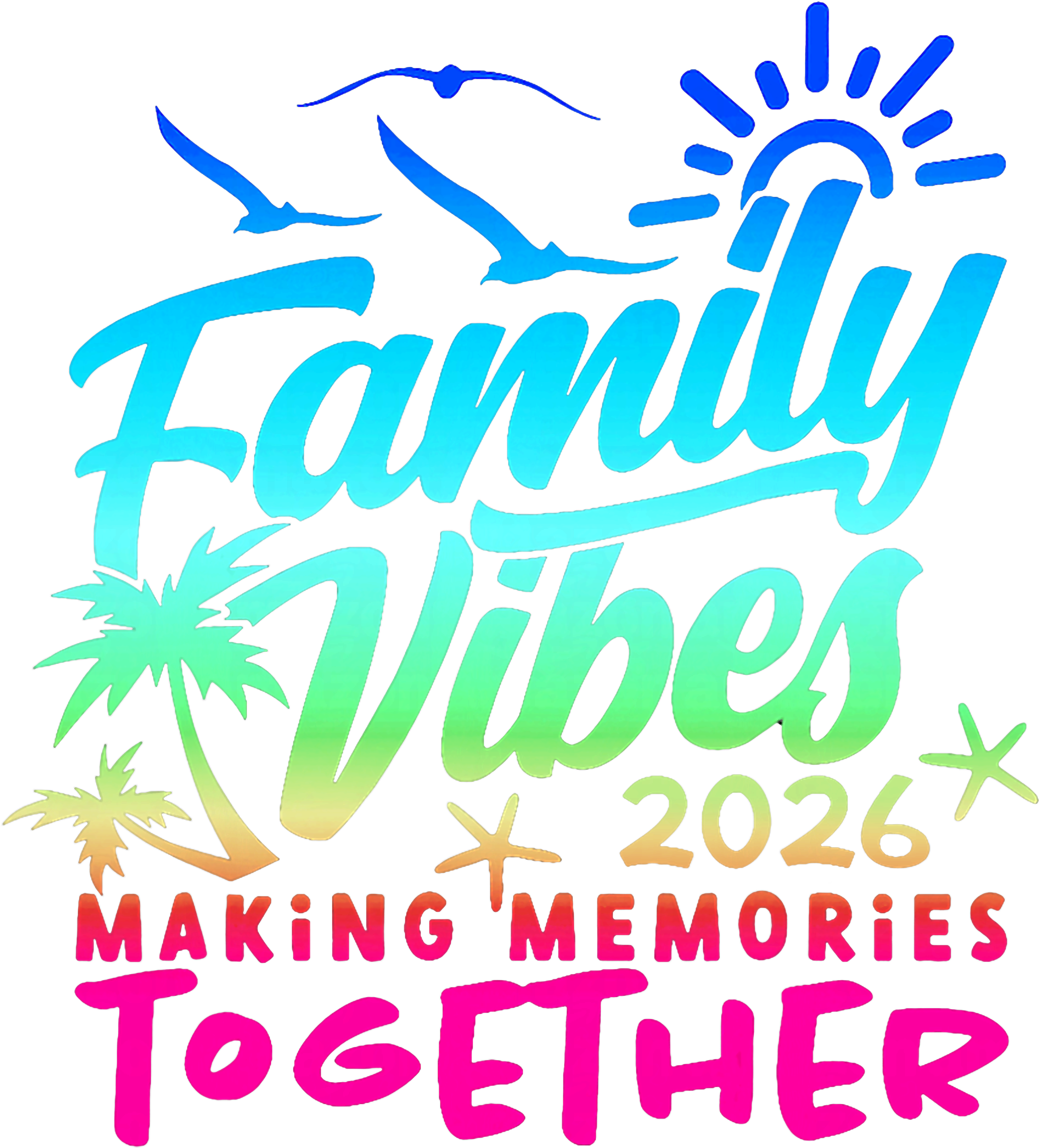 Family Vacation Memories DTF Transfer