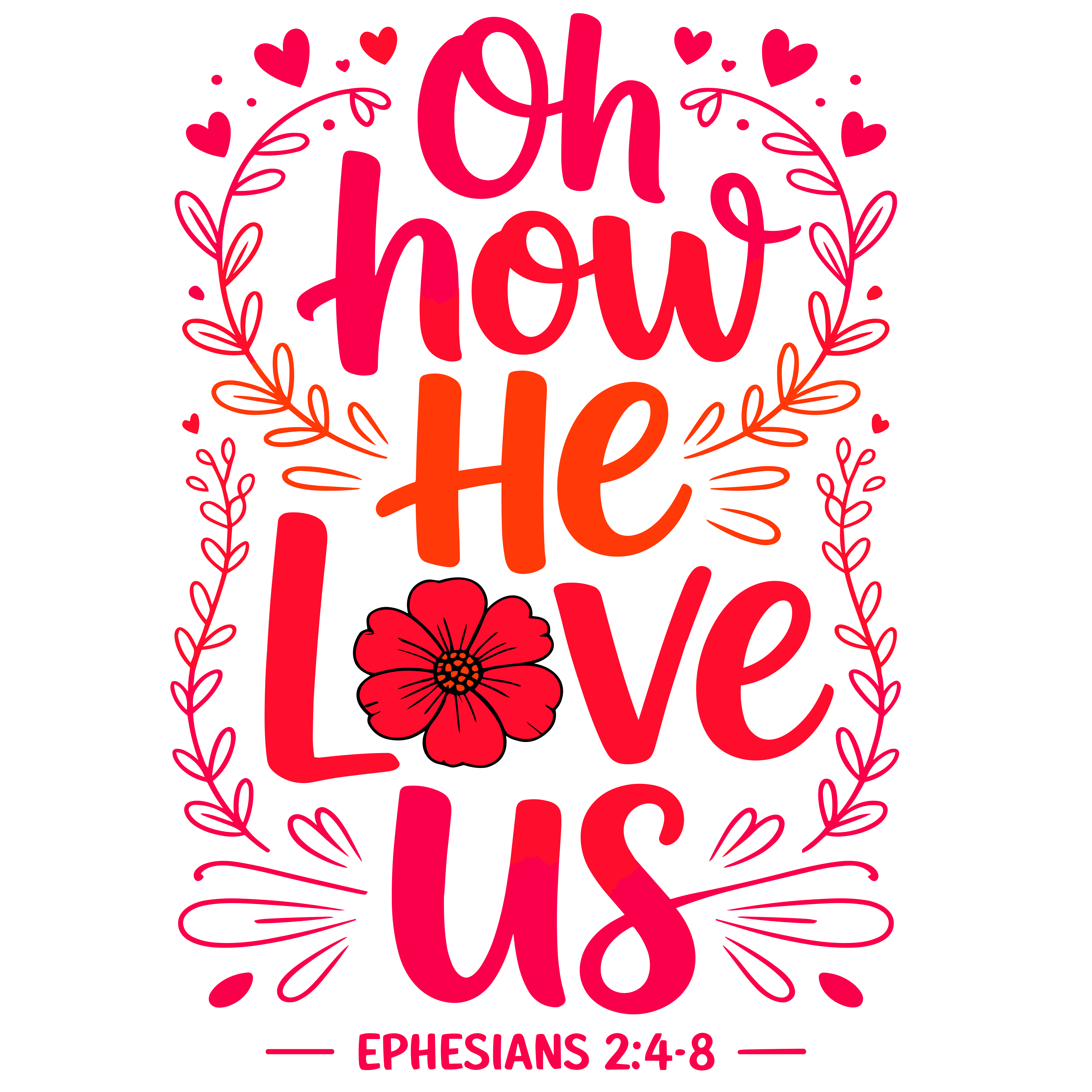 Christian Love Bible Verse DTF Transfer