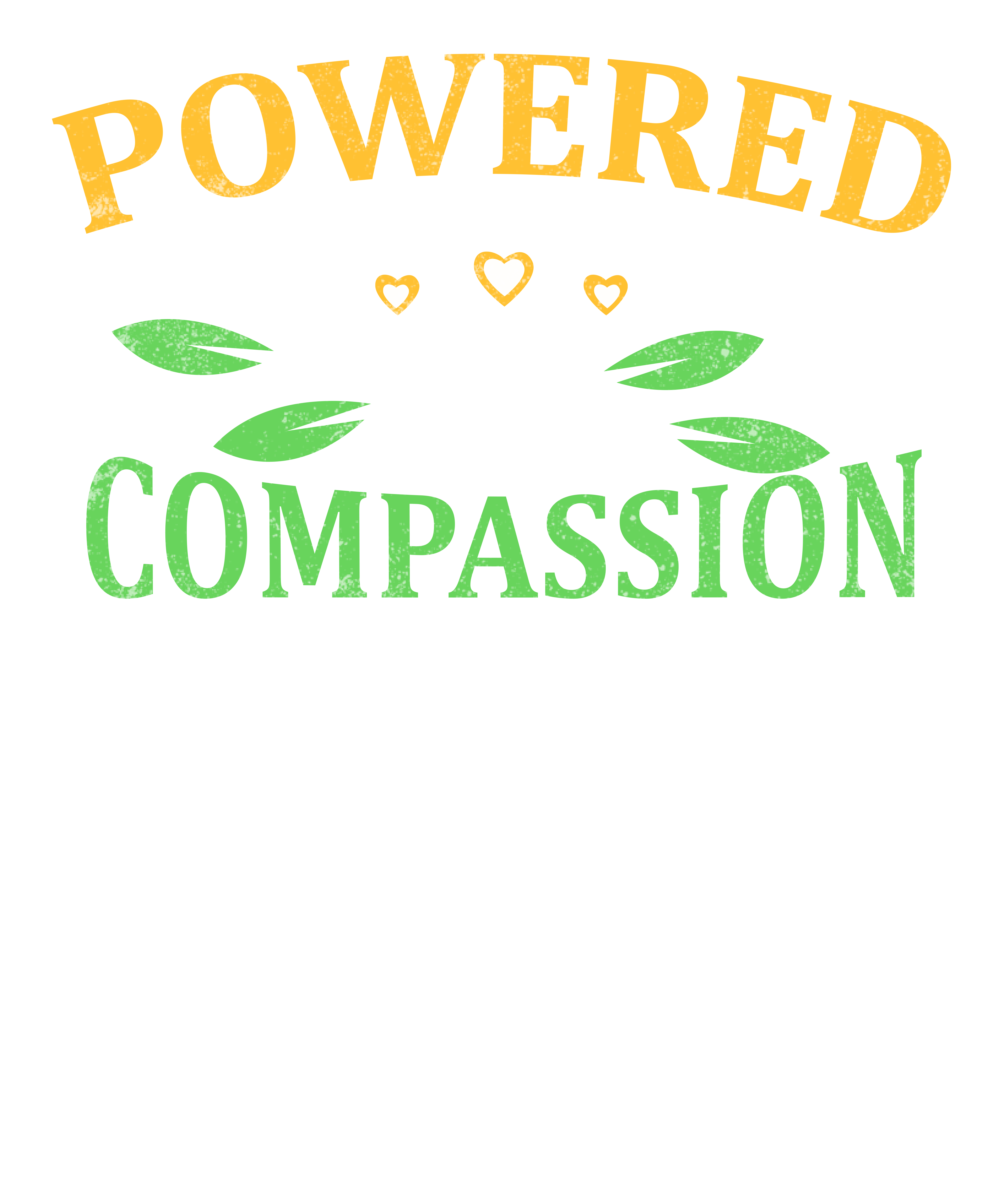 Powered By Compassion DTF Transfer