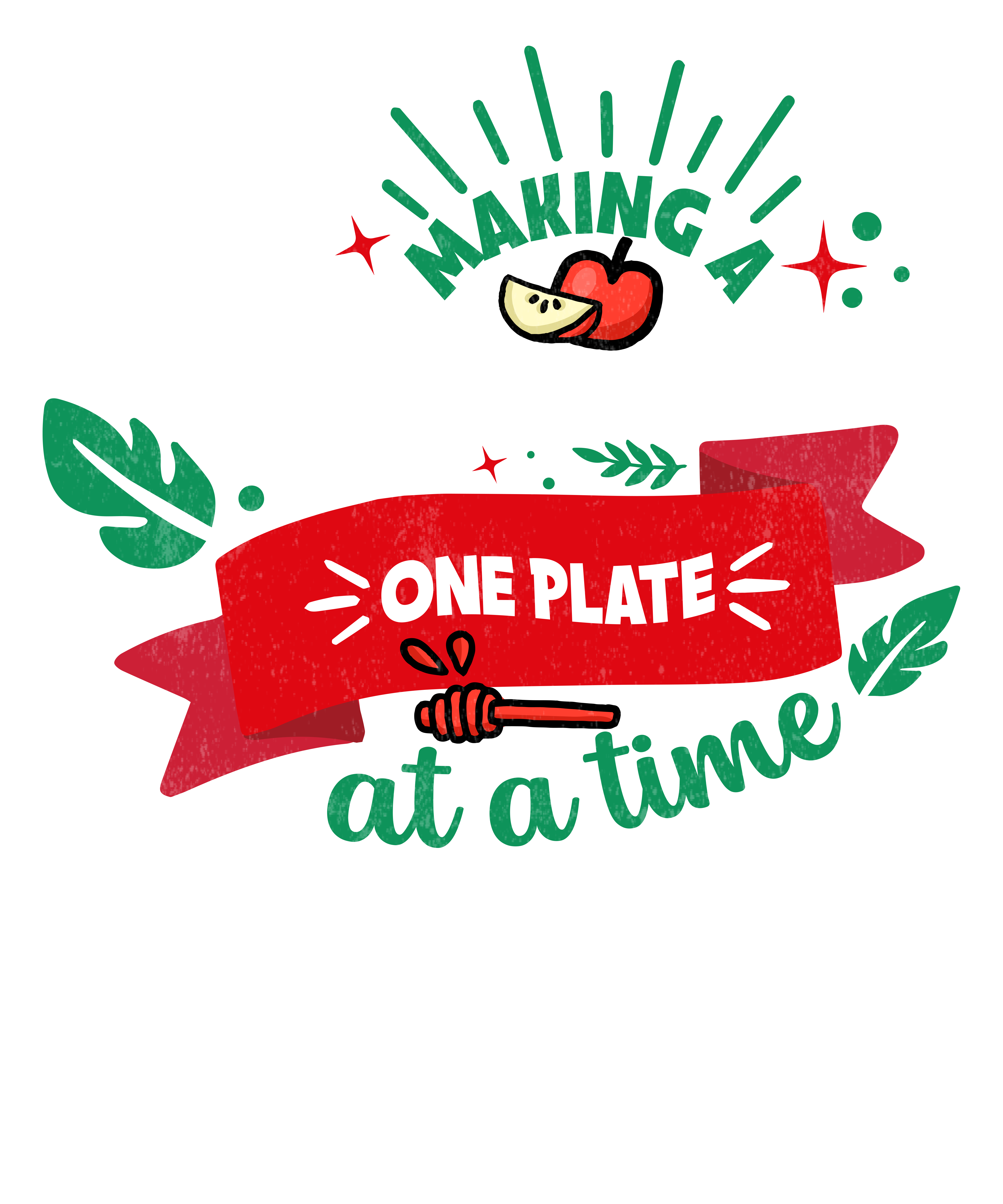 Making A Difference One Plate At A Time DTF Transfer