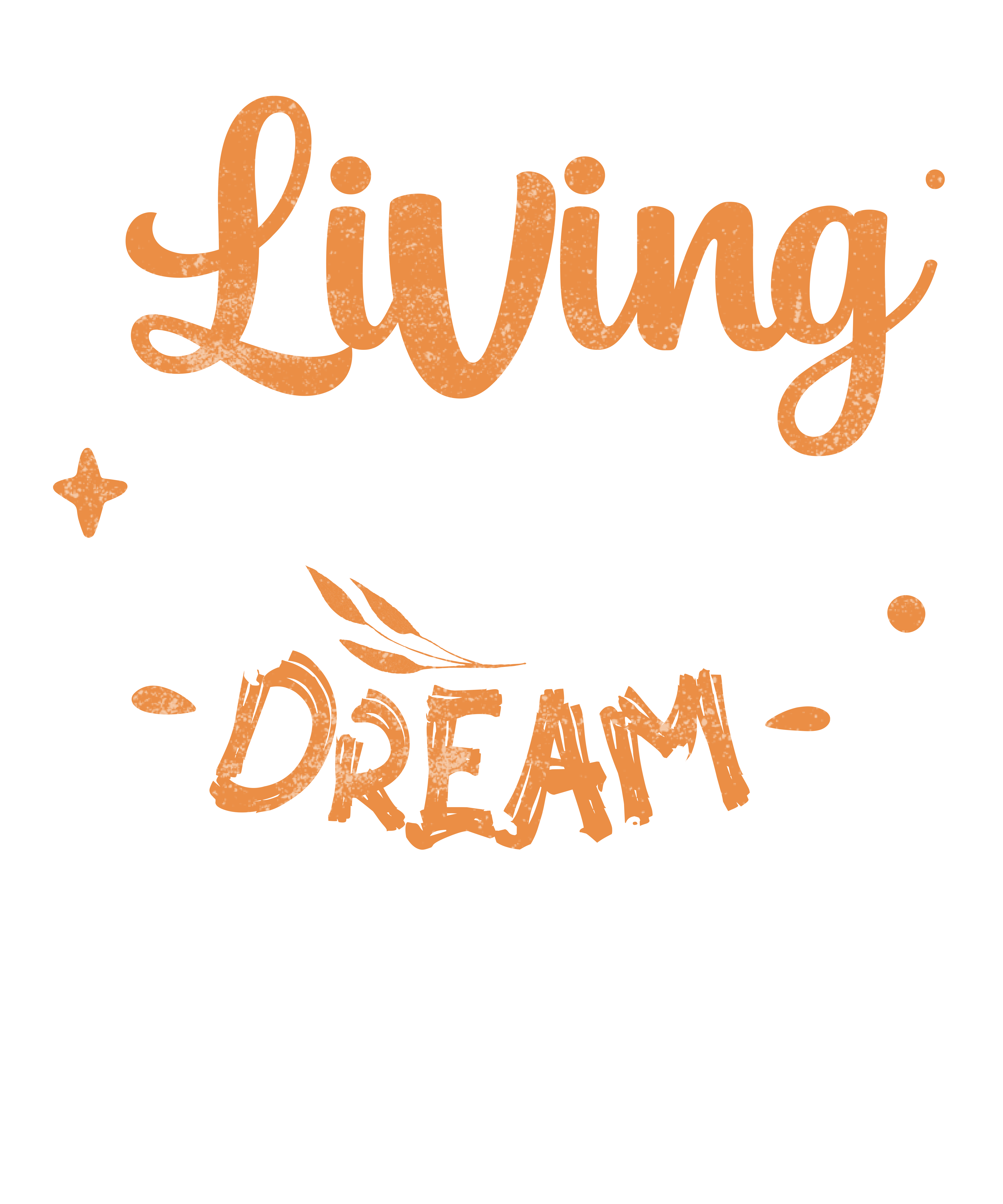 Living The Vegan Dream DTF Transfer